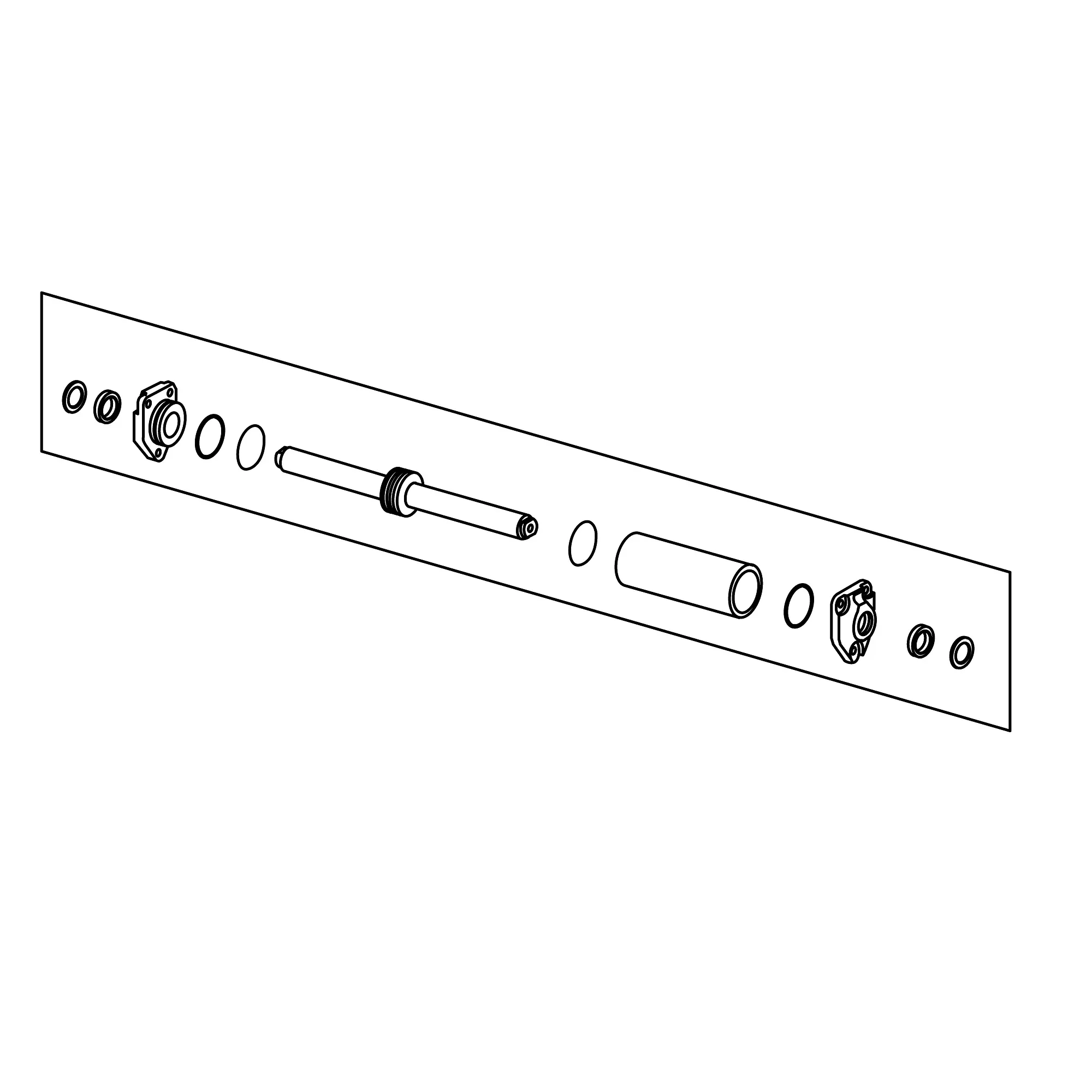 John Deere MFWD Steering Hydraulic Cylinder - SJ16478