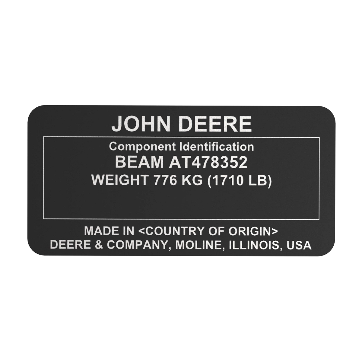 Identification Plate, Identi