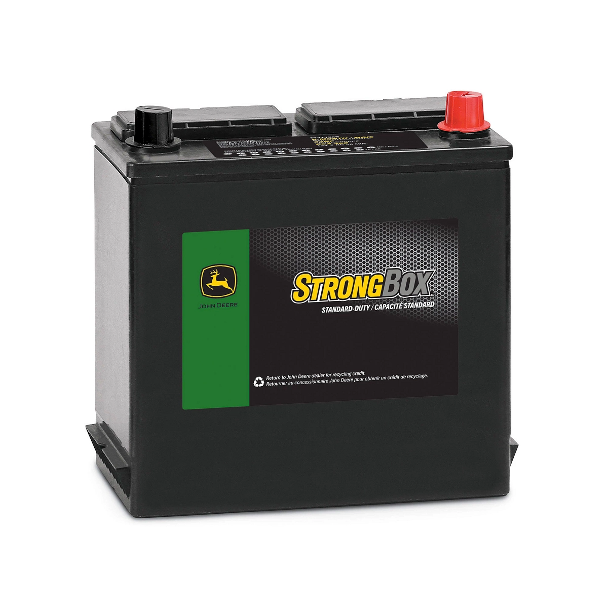 John Deere 12 Volt Battery, Wet Charged, 35 Ah, 360 CCA, 22NF BCI - TY27798B