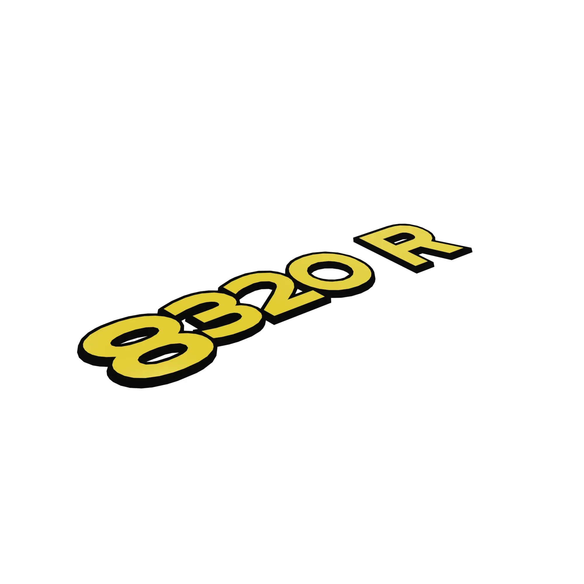 John Deere 8320R Model Designator Label, Right Side - R339301