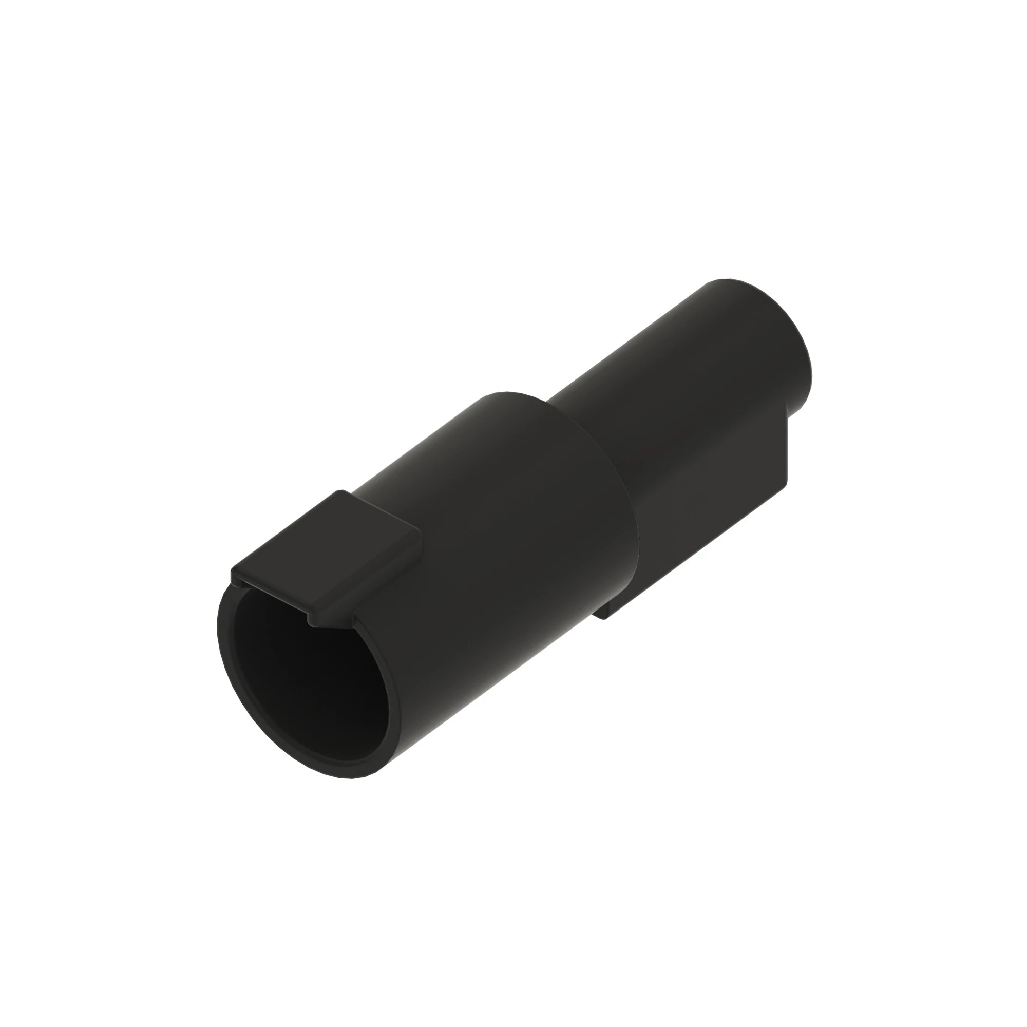 CONN DEUTSCH DTHD 1W FS BLK PLSTC