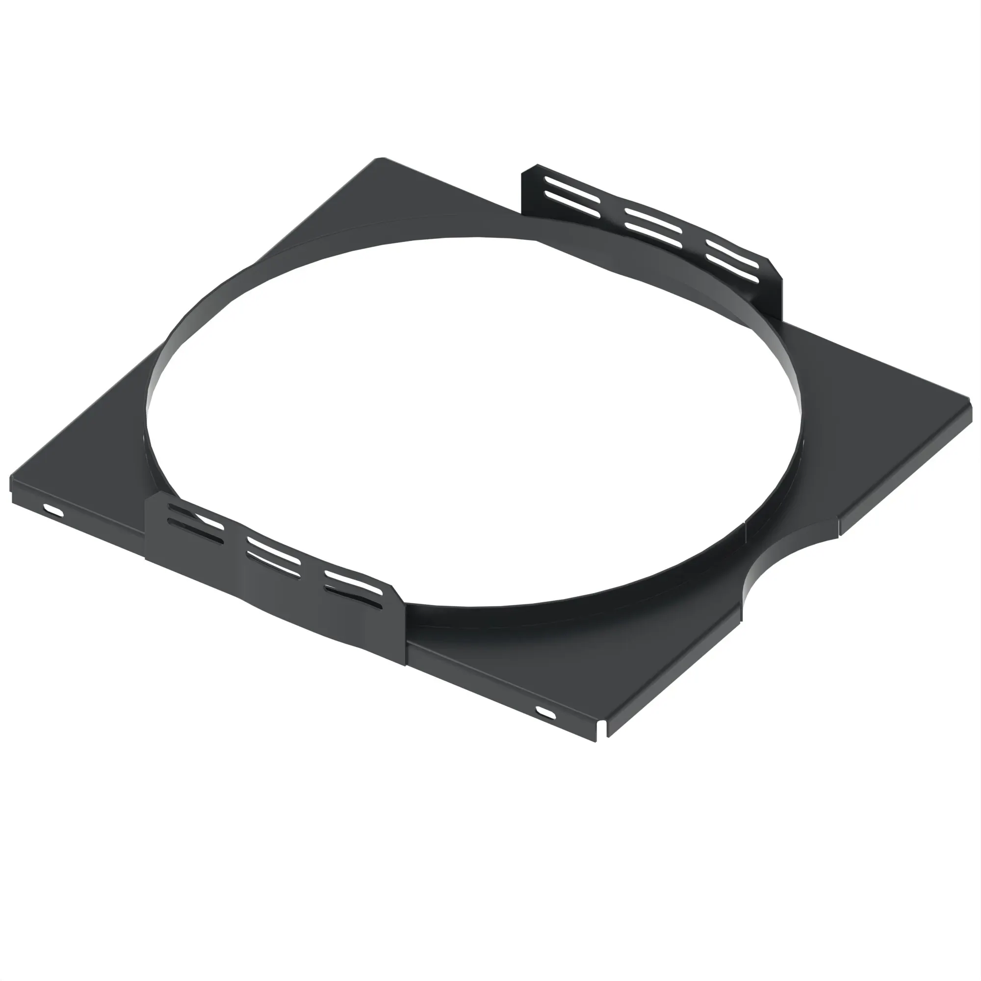 FAN, SHROUD WITH SHIELDS