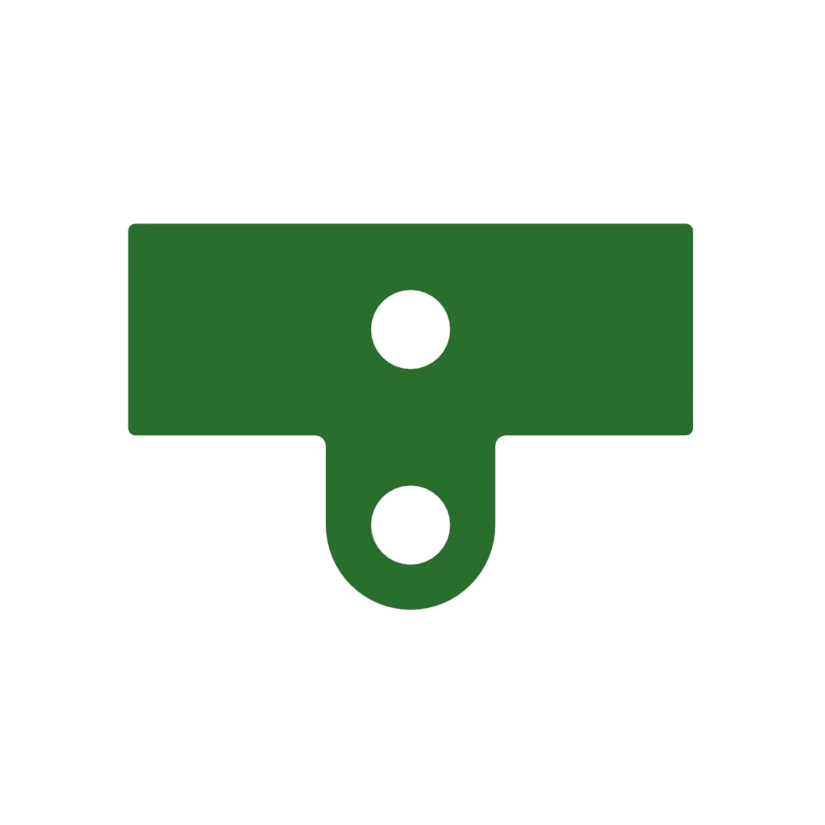 CLAMP COVER PLATE 2 HOLE
W/ LUBE HOSE MOUNT