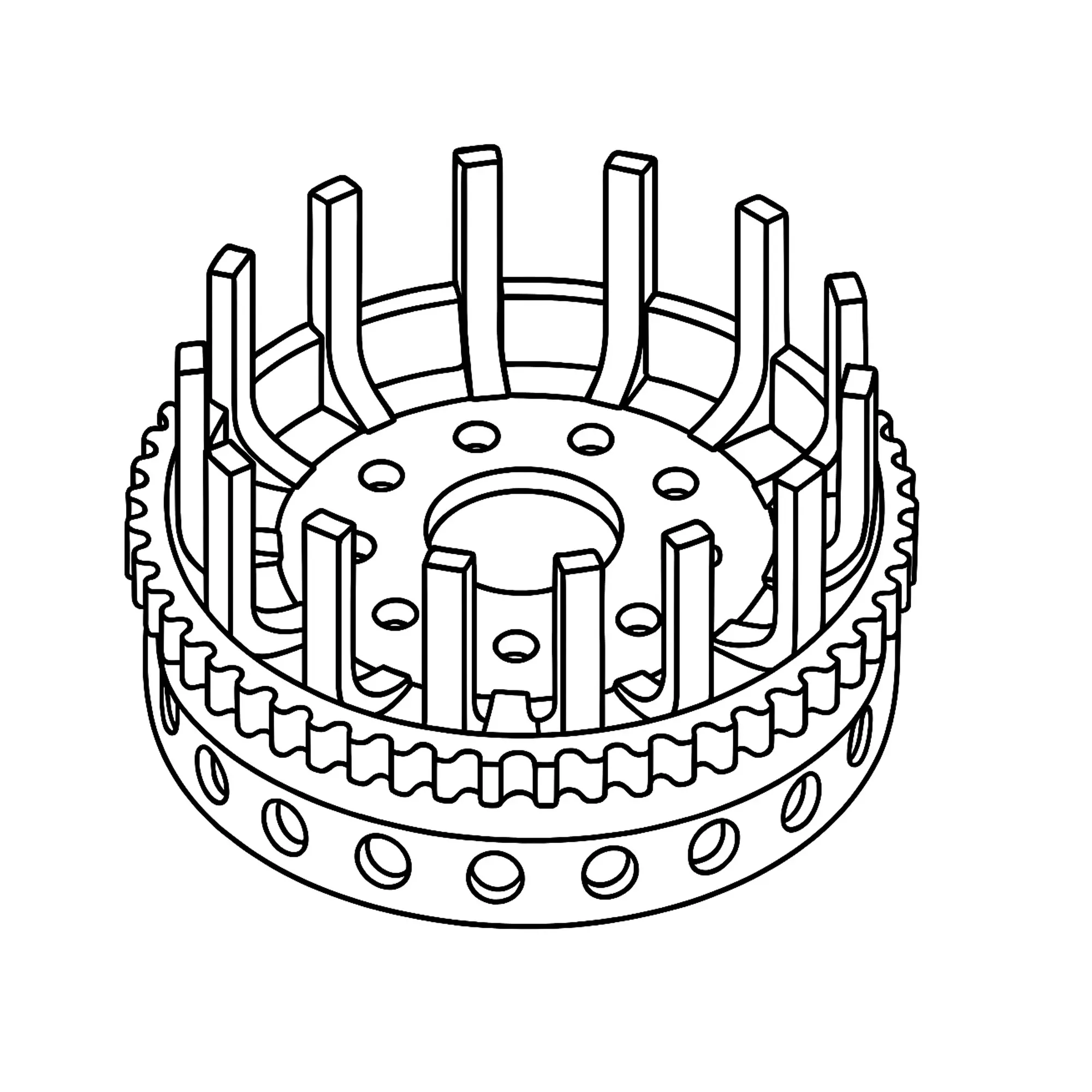 John Deere Muti Tree Handling Roller, Right Side - F645558