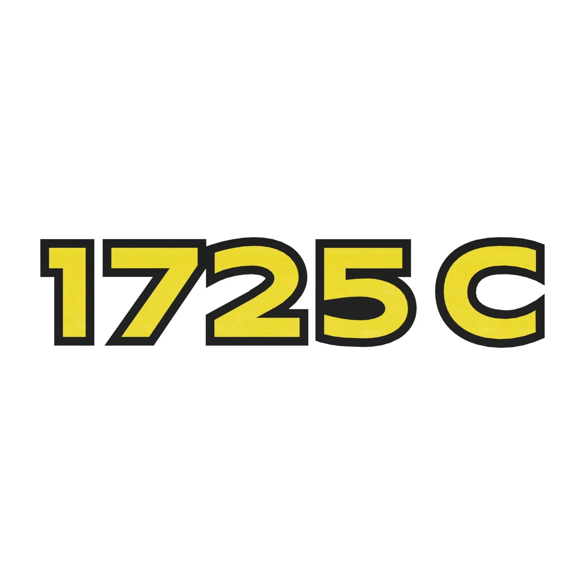 John Deere 1725C Model Number Sign - A108804