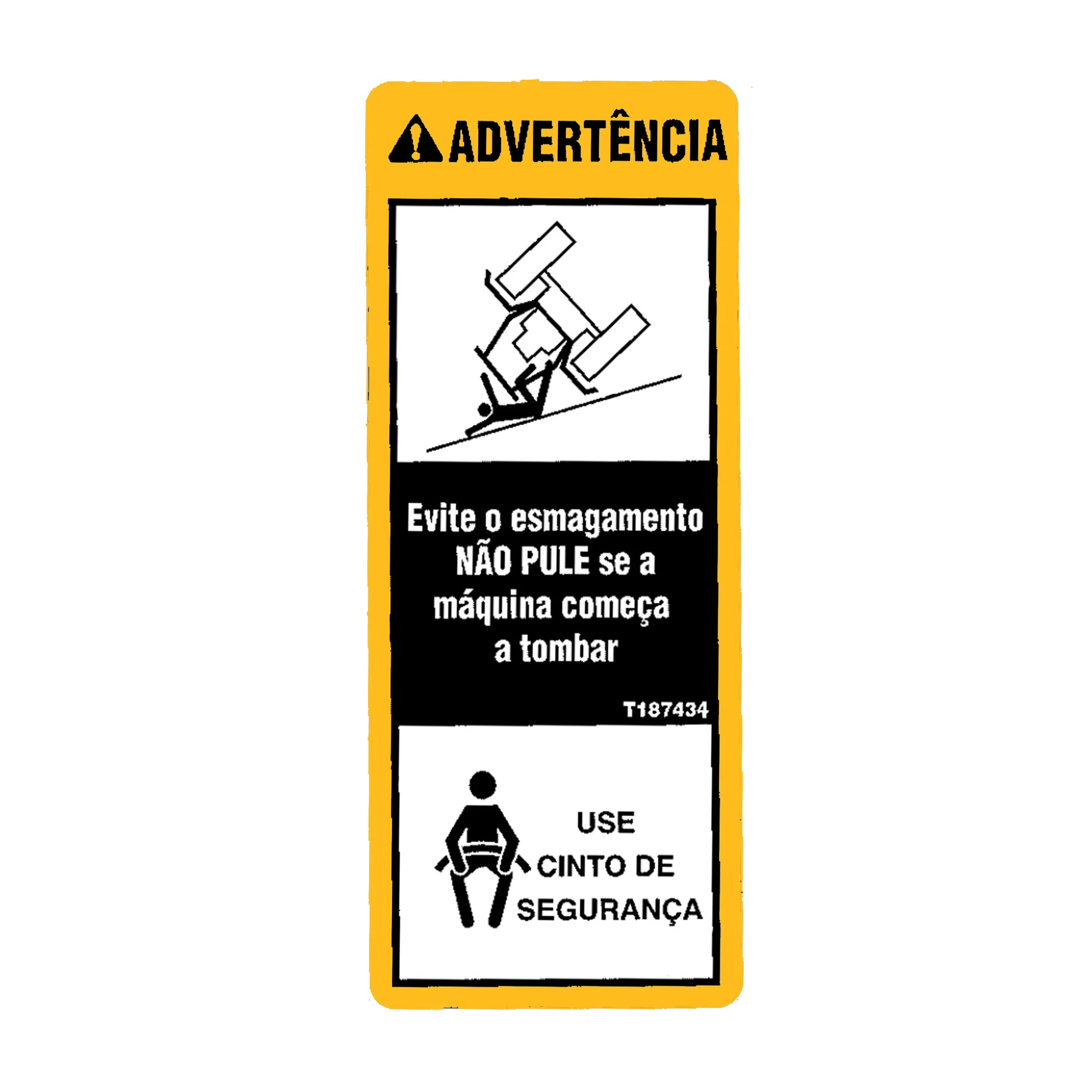 LABEL, WARNING SEAT BELT PORTUGUESE