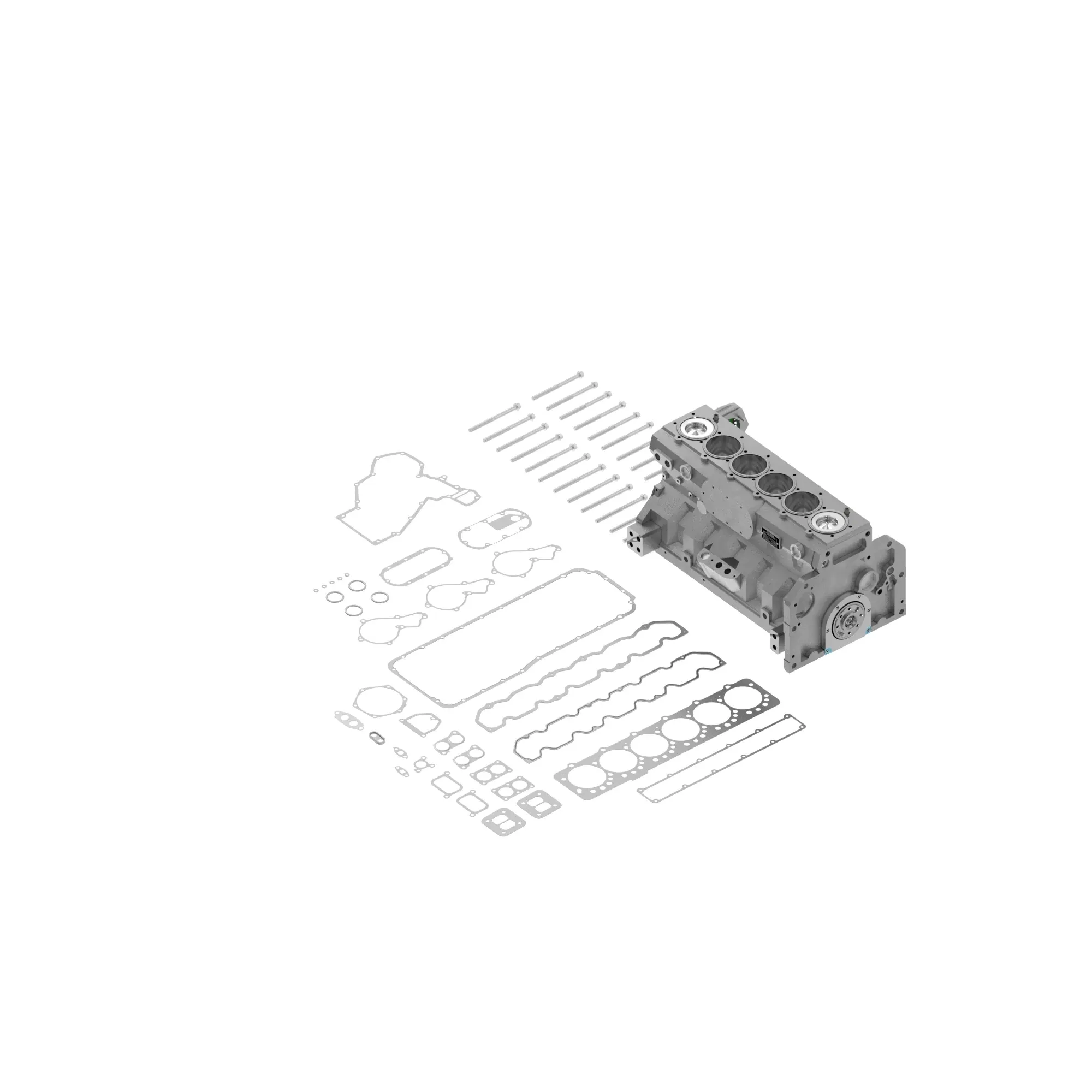 John Deere Short Block Assembly - RE526133