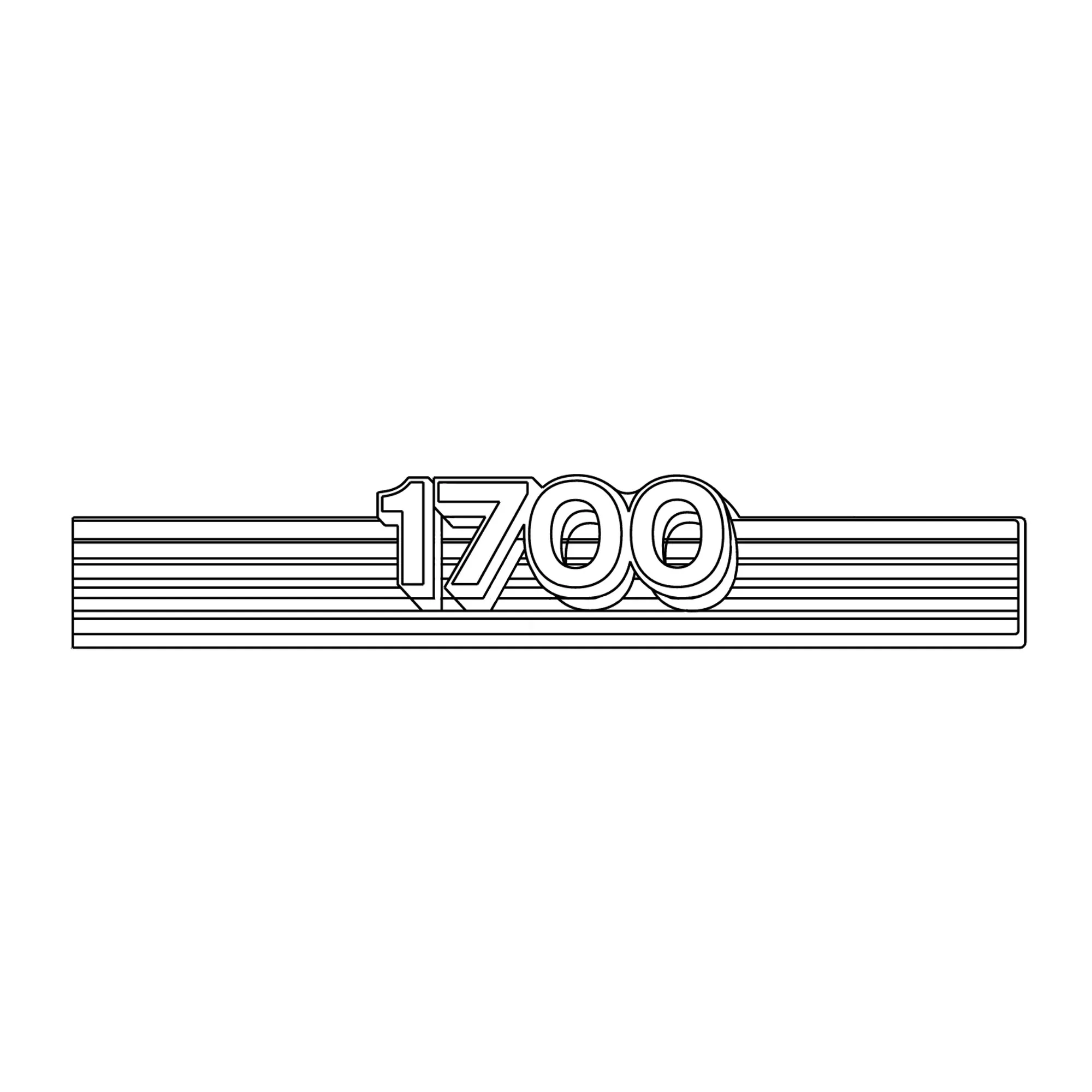 John Deere 1700 Model Designator Decal - A69188