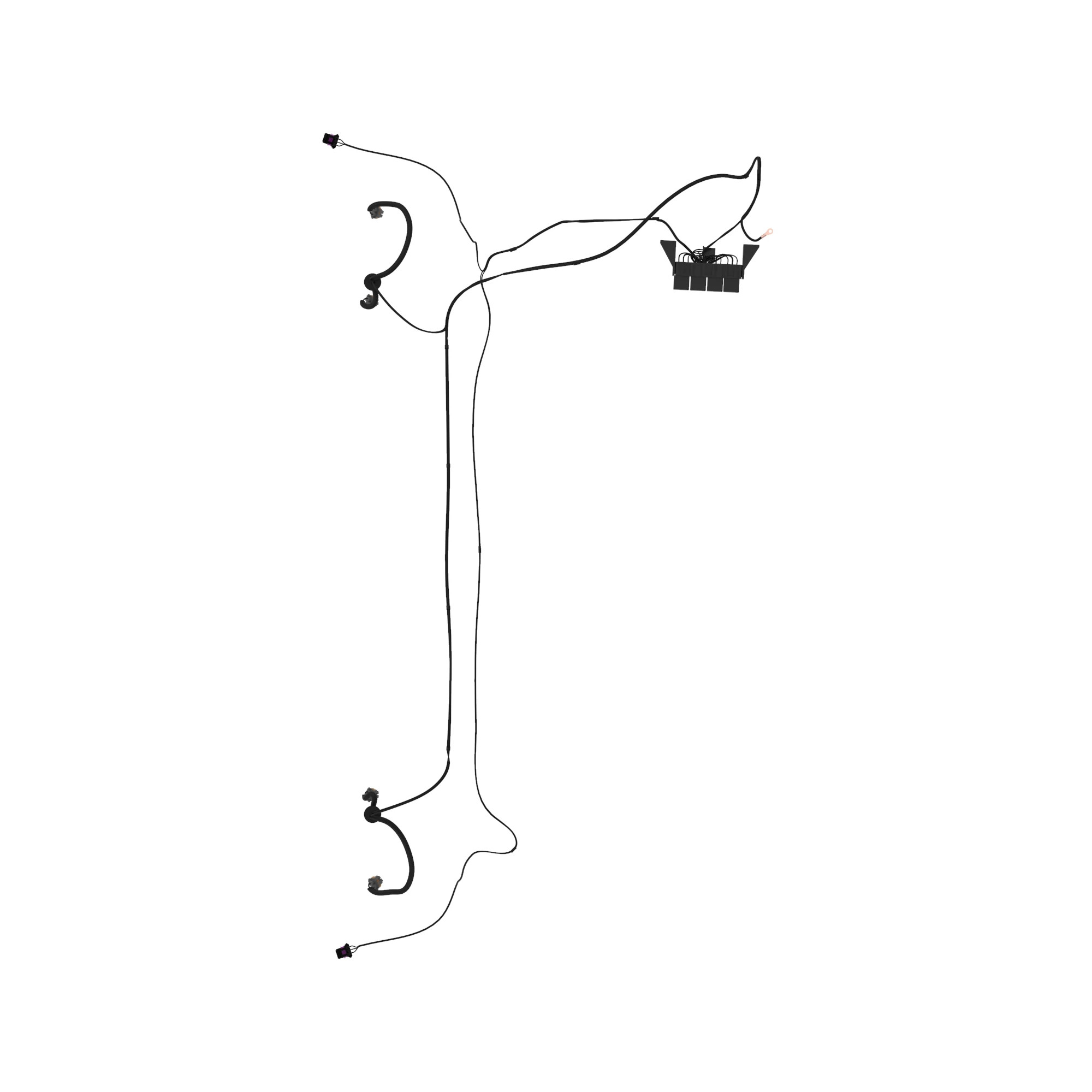 CAB WIRE HARNESS,ROOF FLOOD/LOADER
