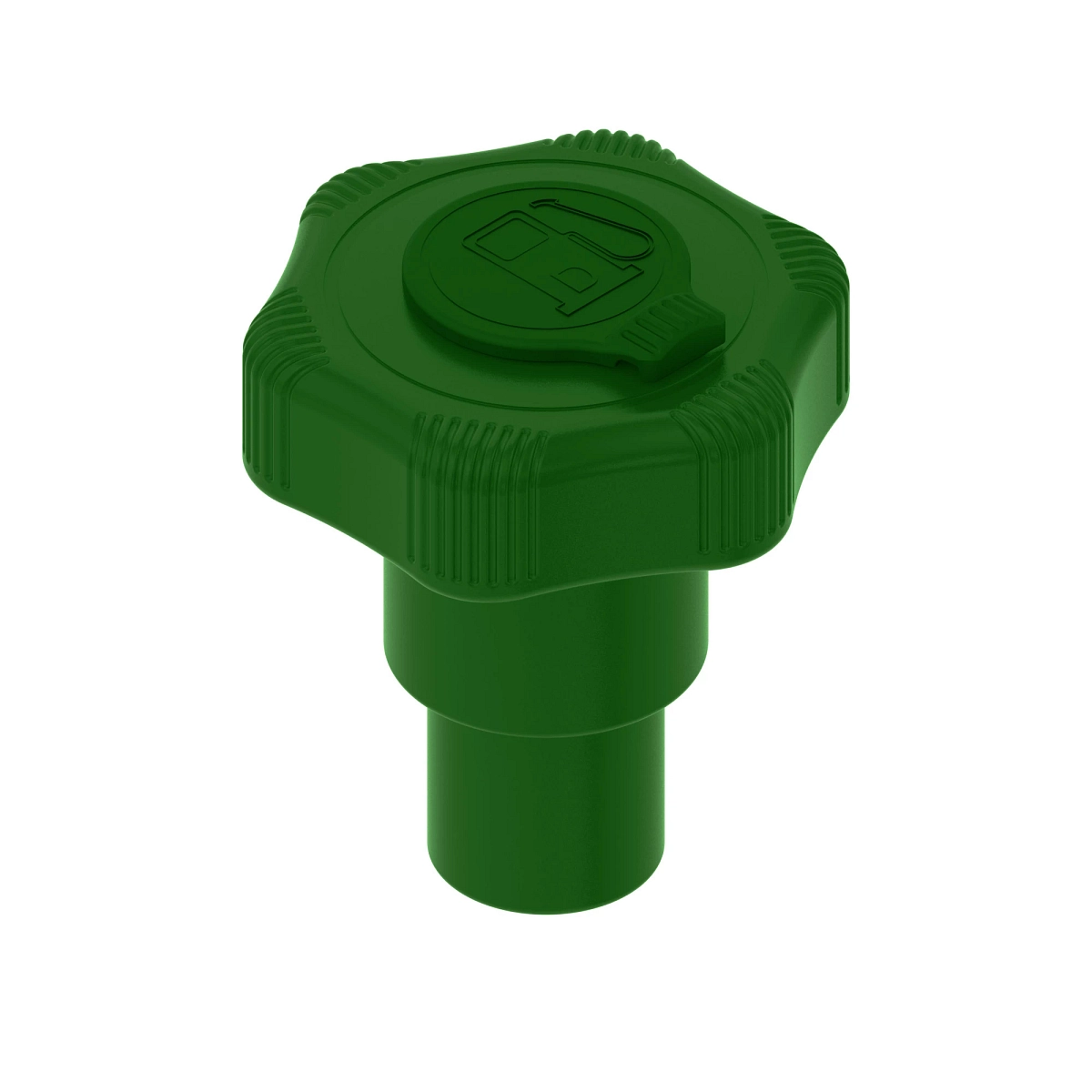 Filler Cap, Rov (Cone), Green, Lock