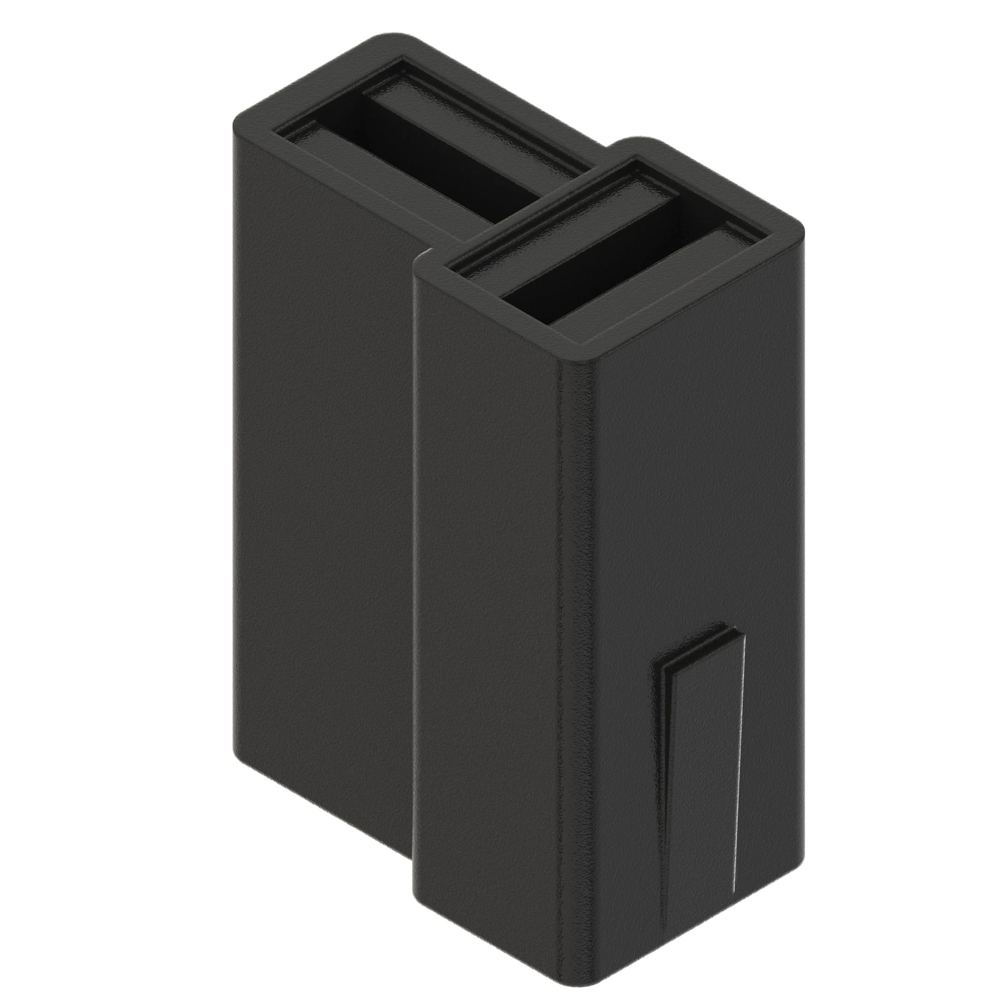 CONN TYCO FASTON 2W F BLK NYLON