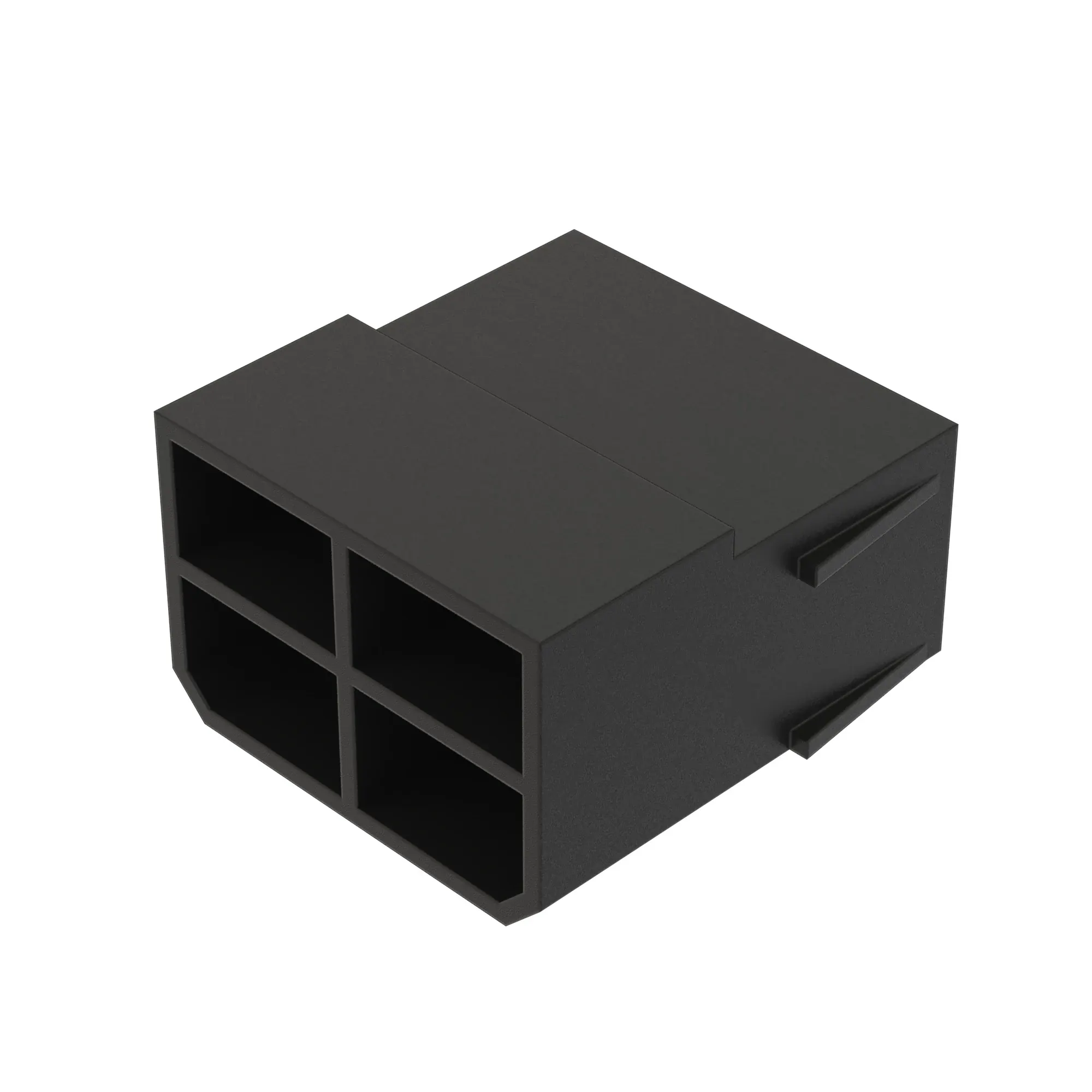 Conn Tyco Faston 4W F Blk Nylon