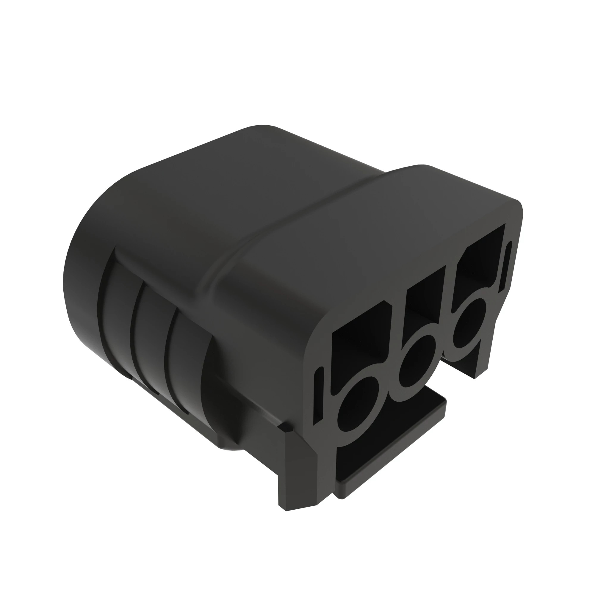 John Deere Gray External Electrical Connector Housing, 3 Cavities - 57M10513