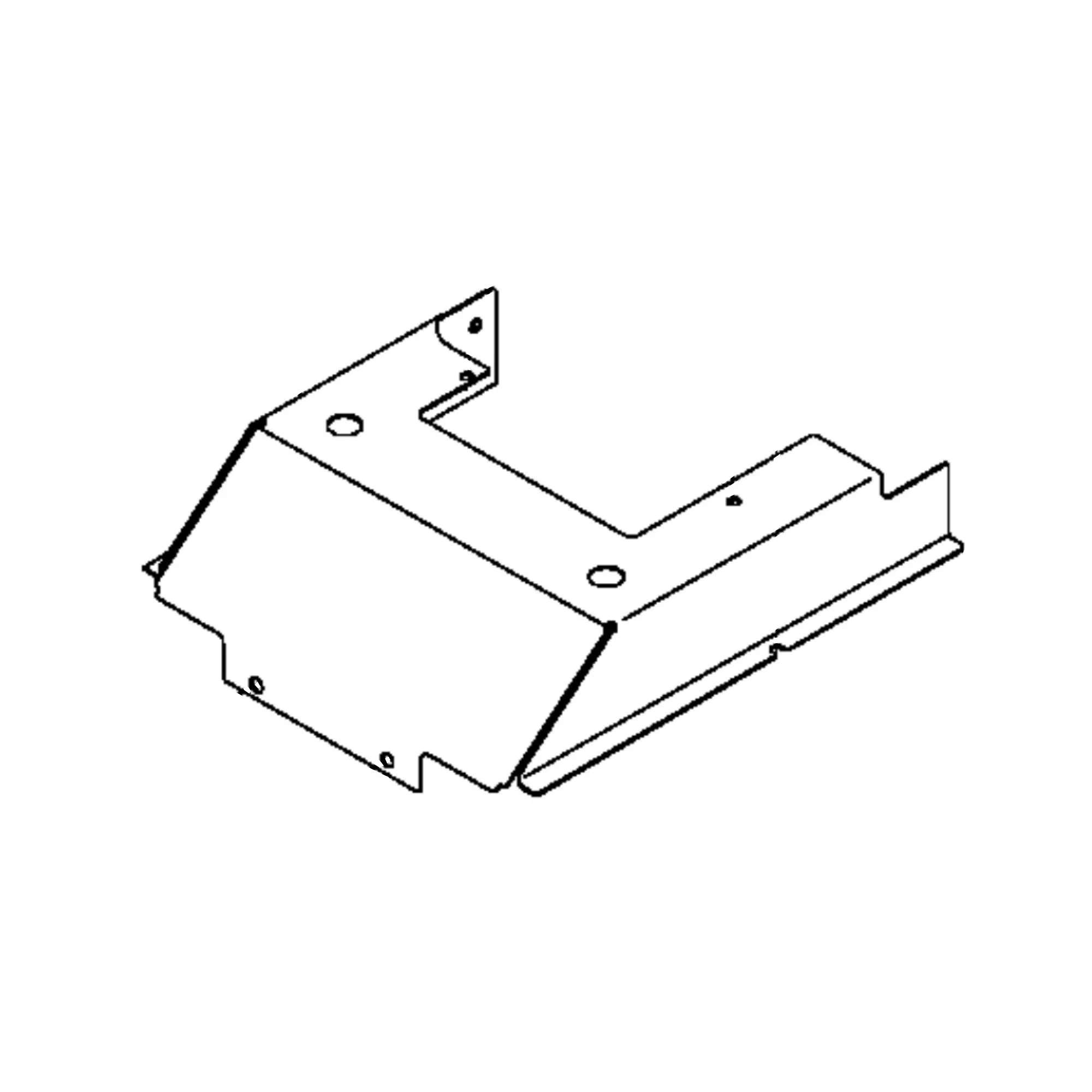 John Deere Upper Exhaust Shield - M147495