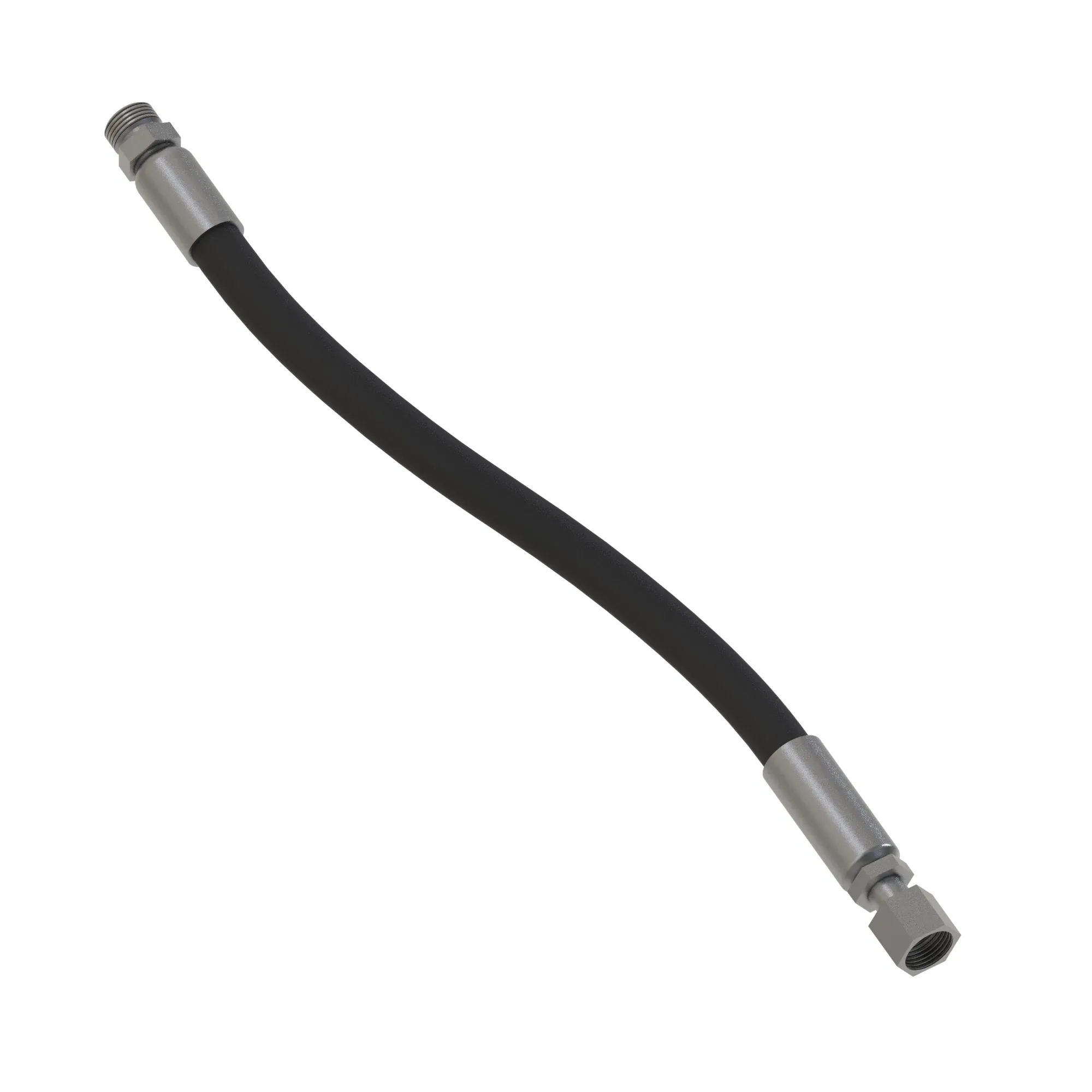 John Deere MFWD Steering Hose, Left Side - TA19114