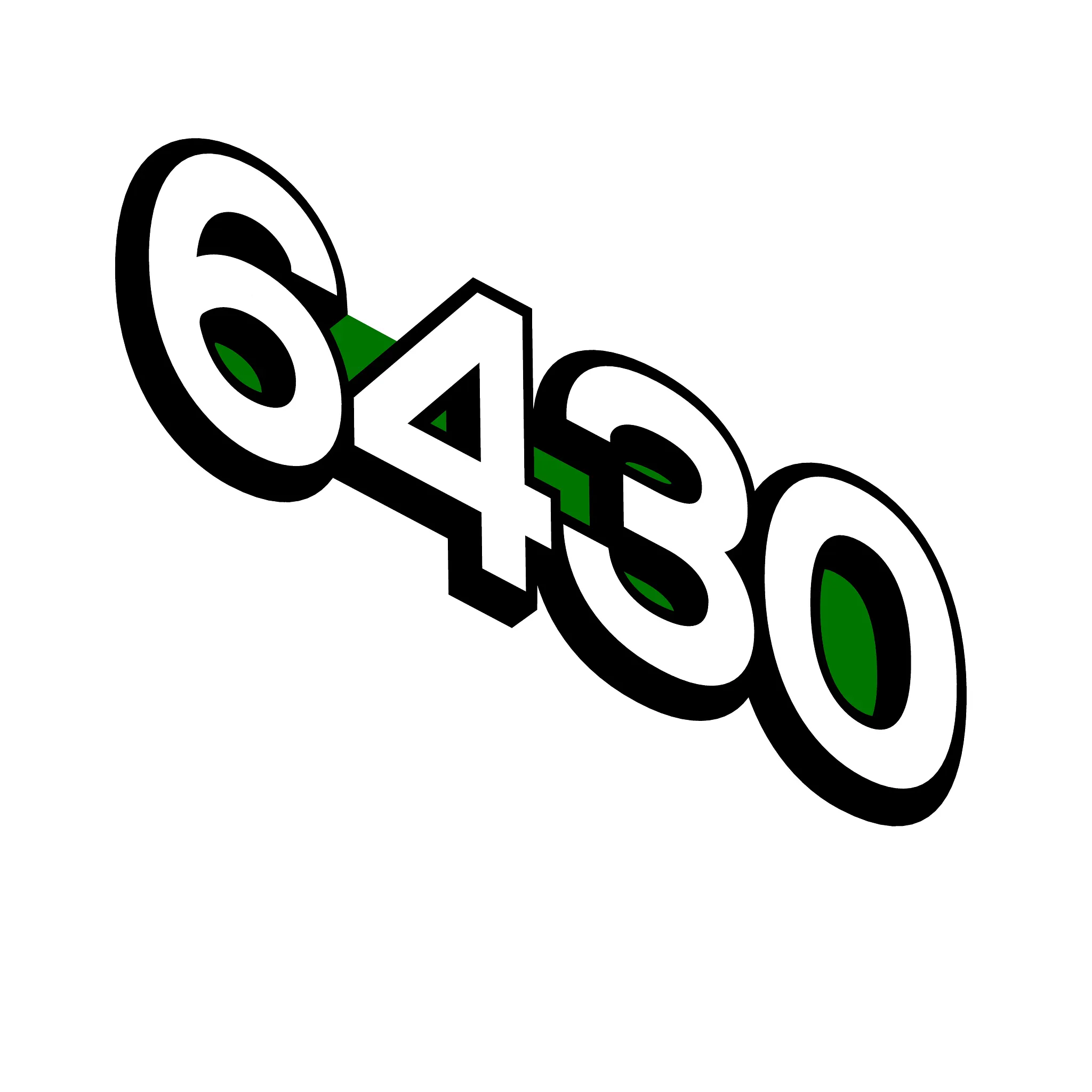 John Deere 6430 Model Label, Left Side - L168421