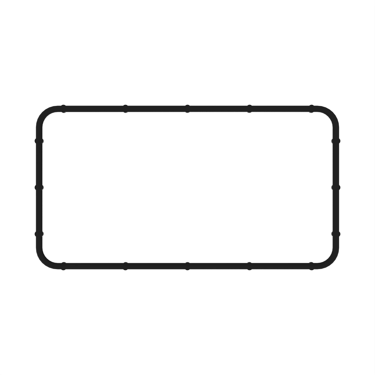 O-RING, RECTANGULAR 124X67X2.6 MM