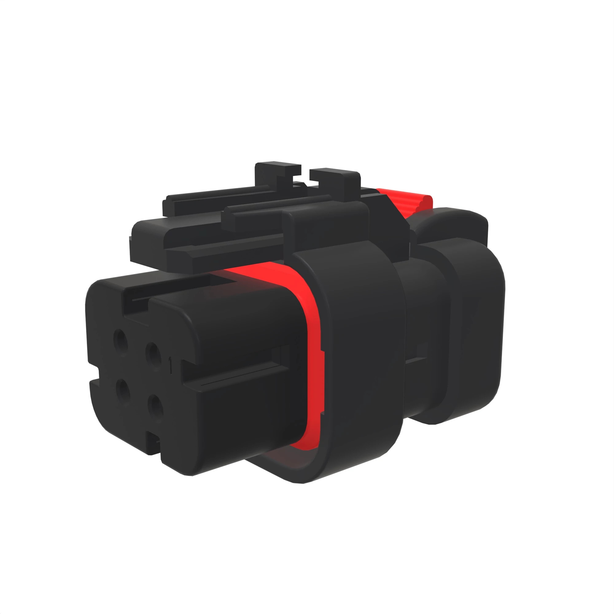 TYCO AMPSEAL16 4W RCPT SLD GRY PLST