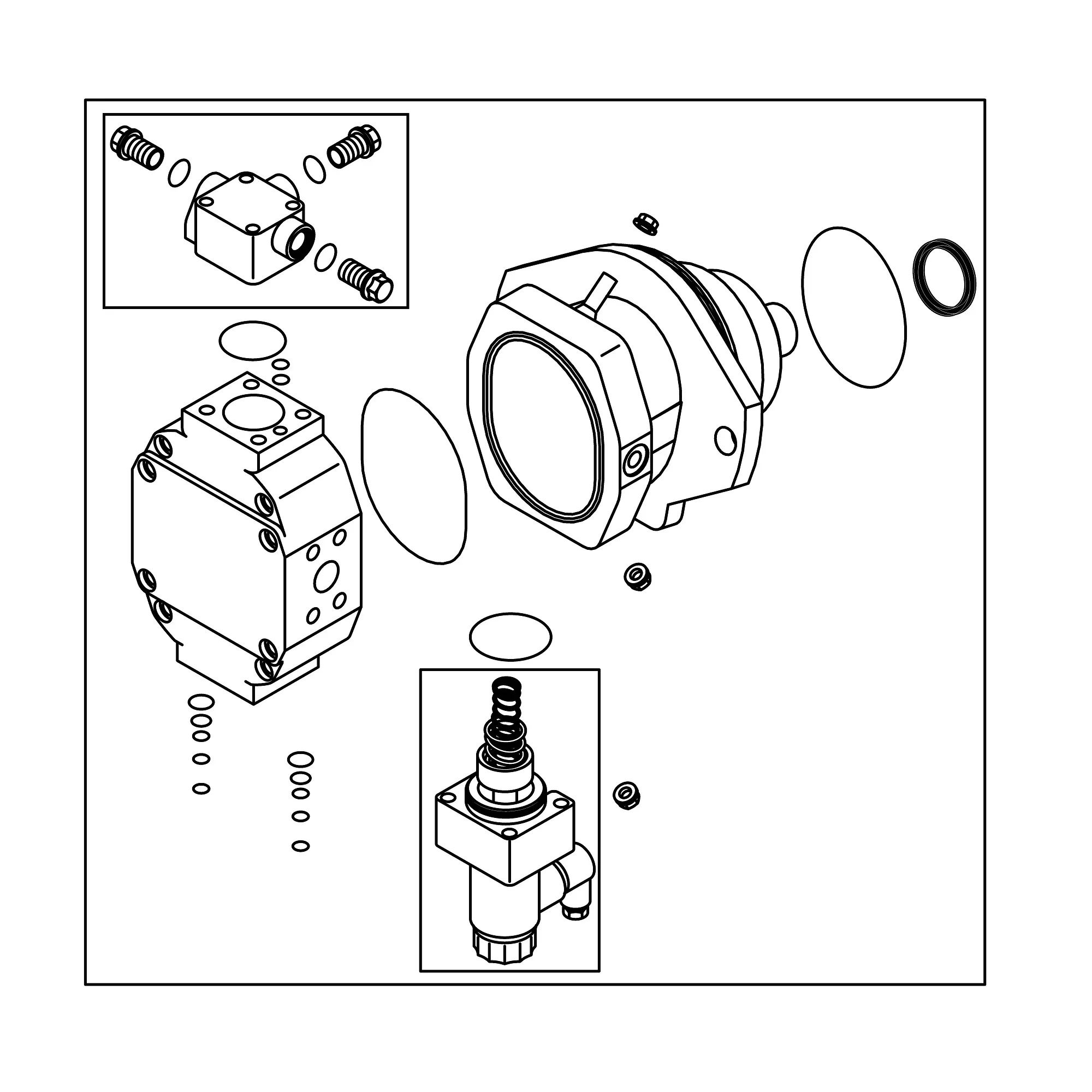 John Deere Rear Wheel Motor Seal Kit - AN207551
