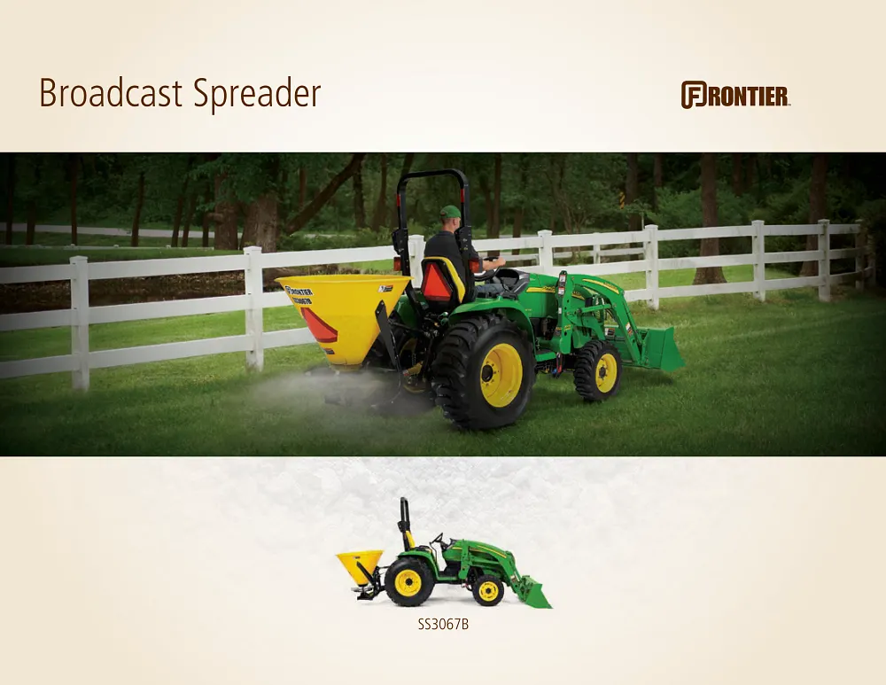 Frontier SS3067B Broadcast Spreader Product Brochure cover