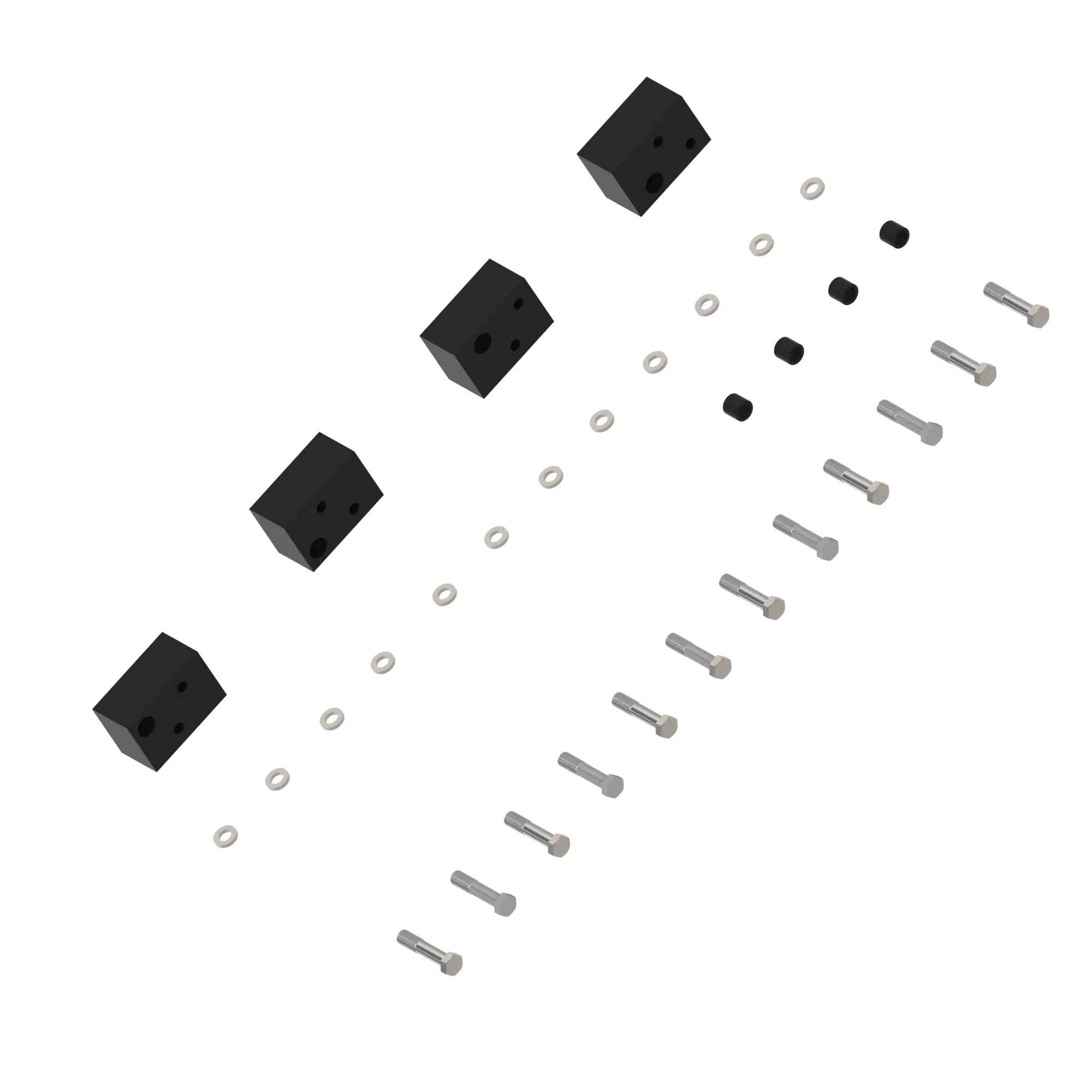 John Deere Rear Axle Mounting Blocks Kit - AT453861