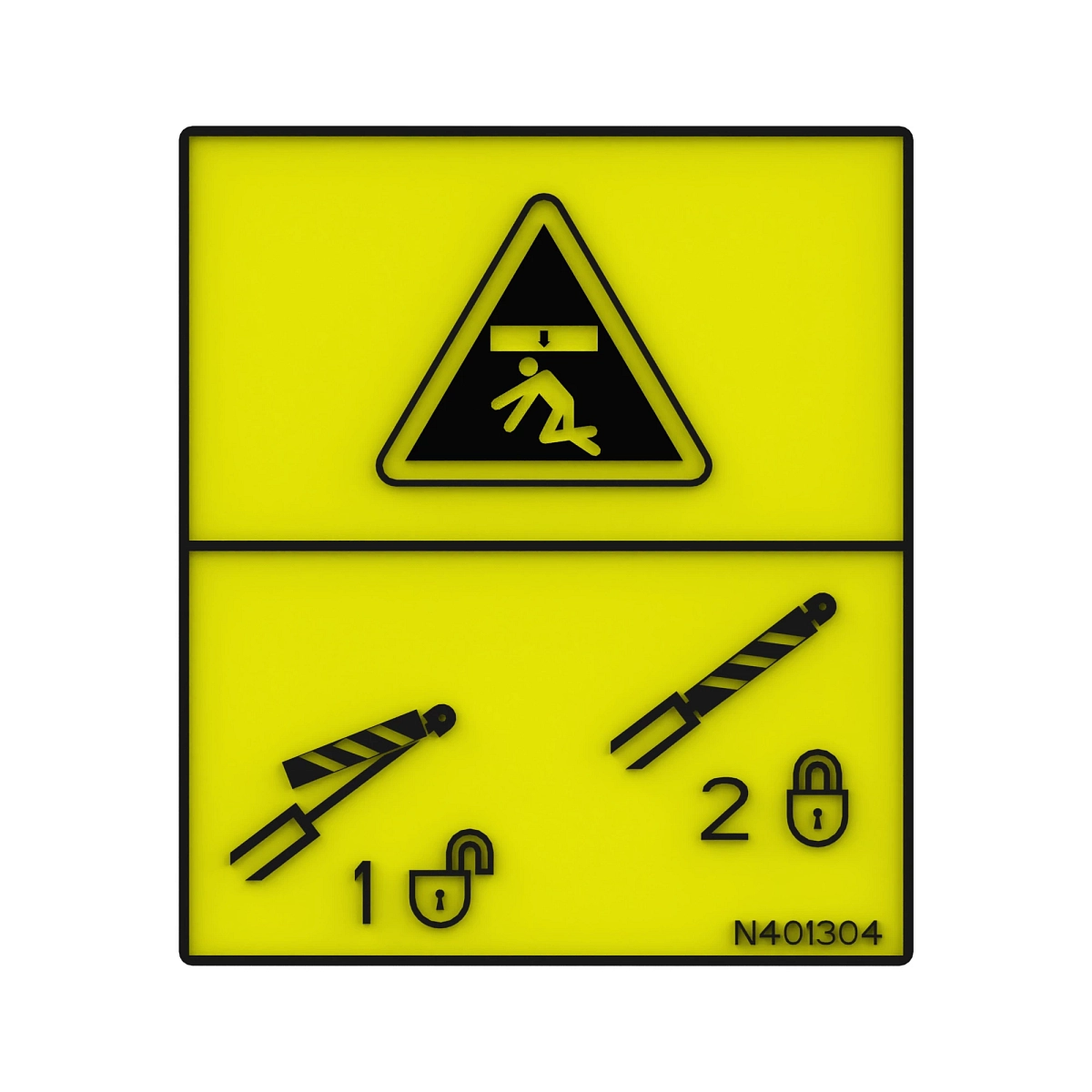 Safety Sign, Cylinder Lock