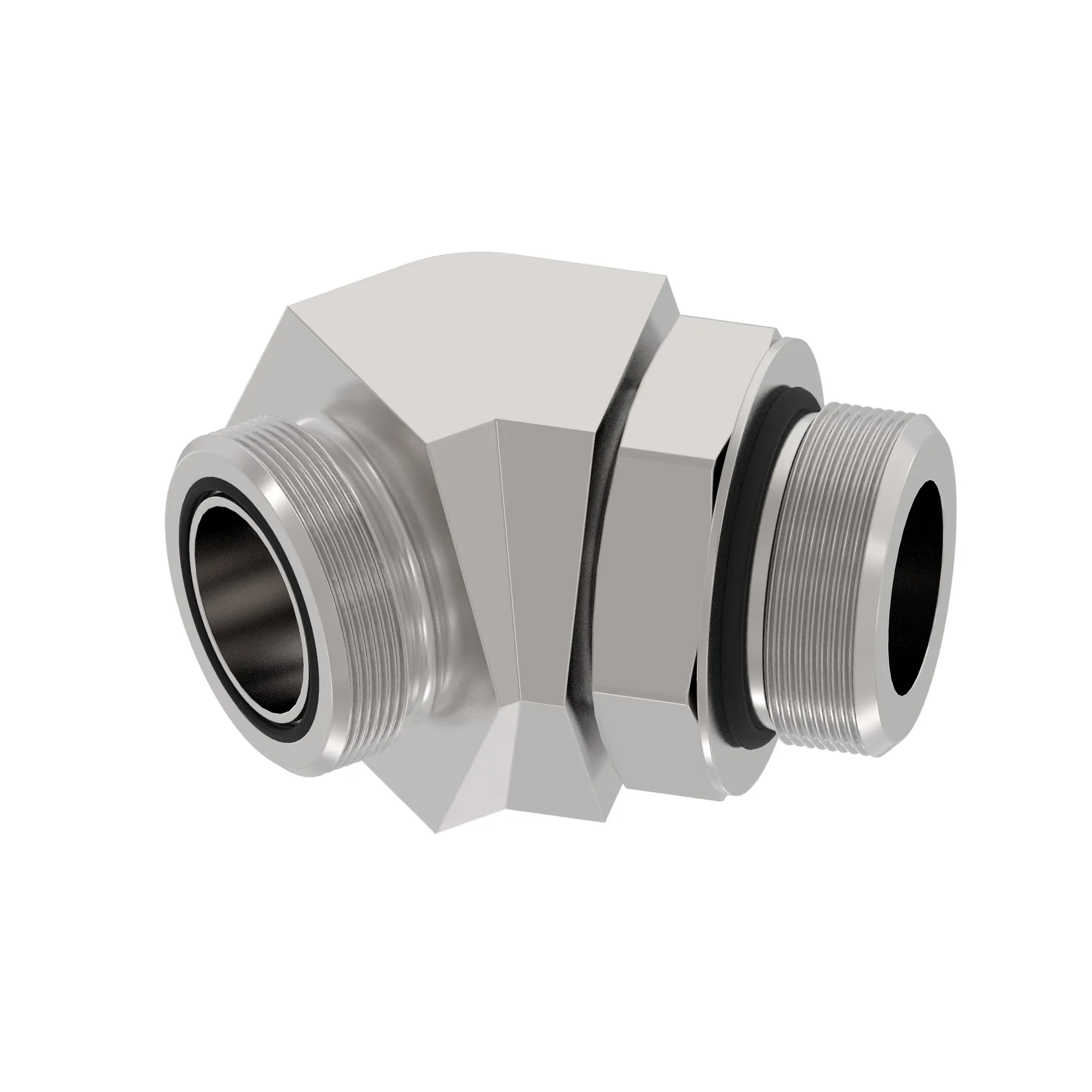 John Deere 45 Degree Elbow Fitting with Hexa Metrix - 61H4050