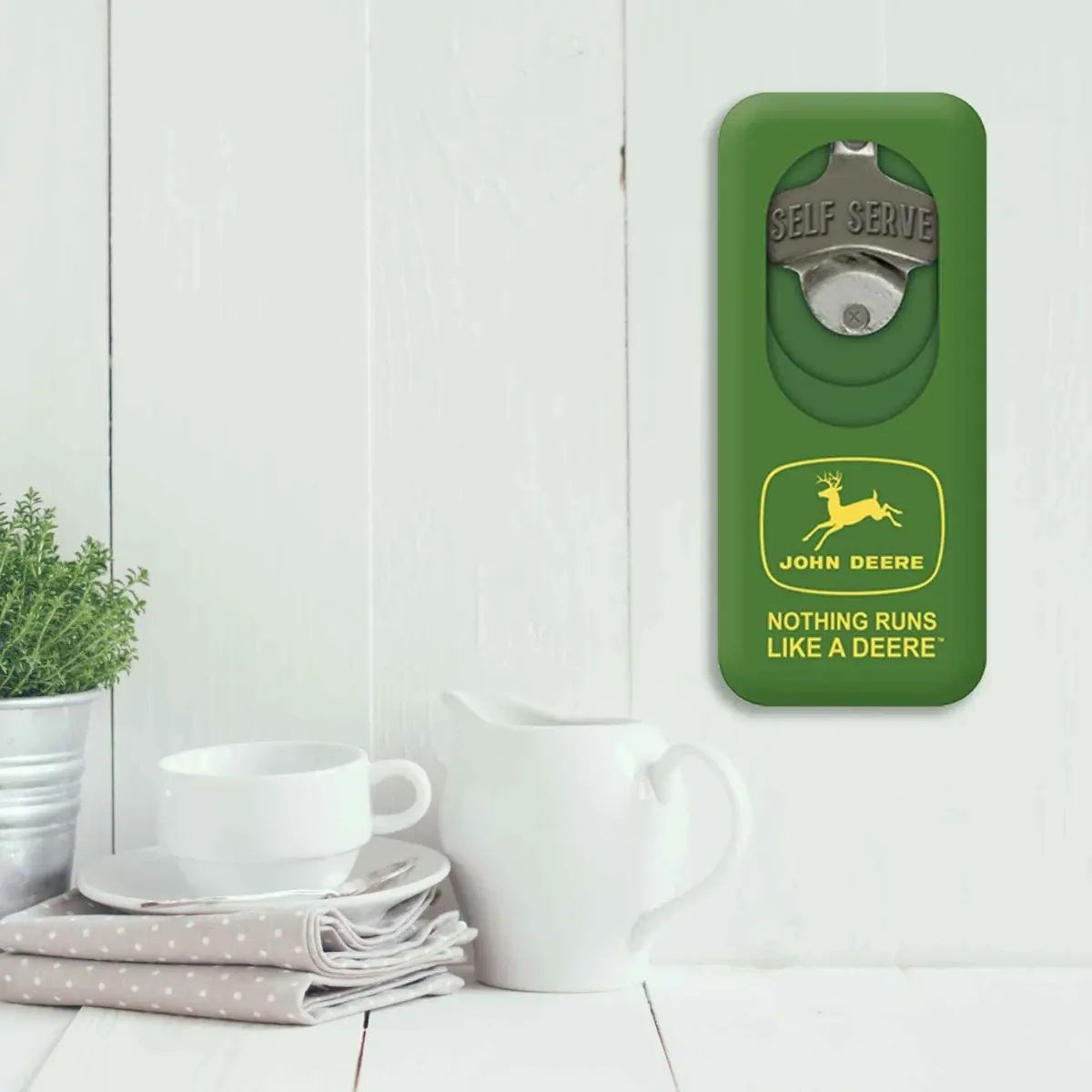 Nothing Runs Like A Deere Bottle Opener