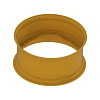 RIM, W16AX34, WITH BOLT FLANGE