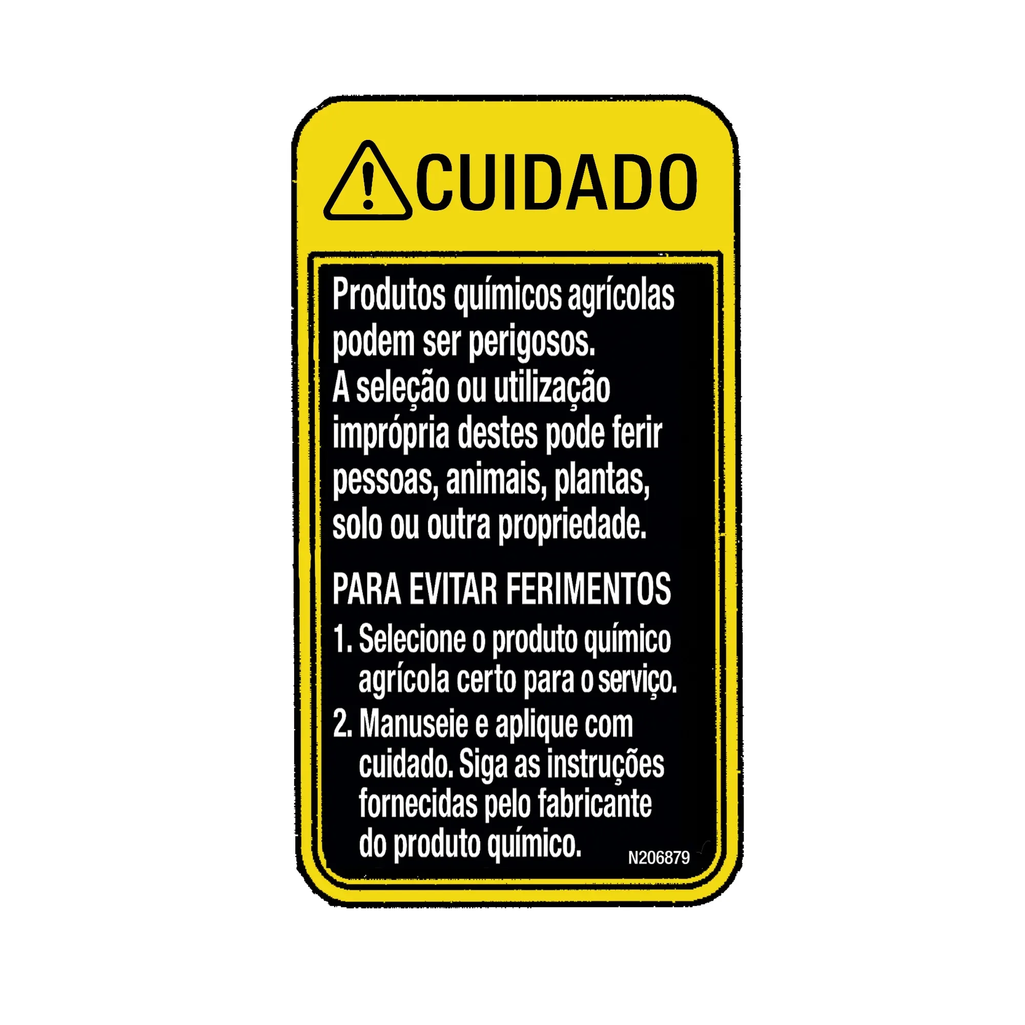 John Deere Caution Label, Portuguese - N208879