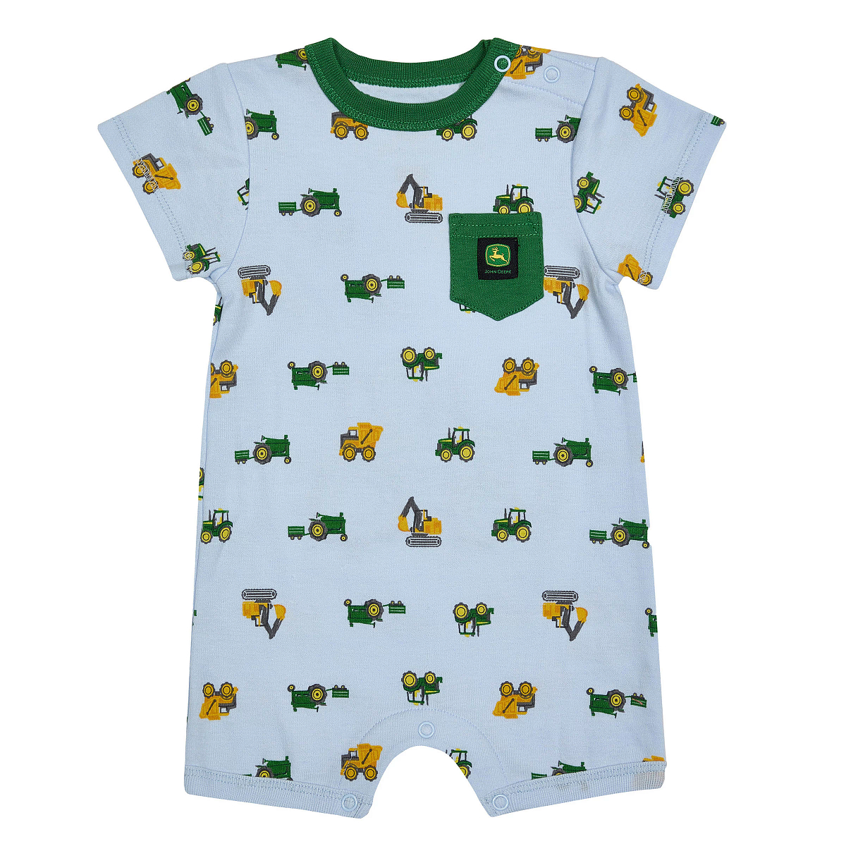 Baby Rampers Infant Short Sleeve Tractor Romper | Shop.Deere.com