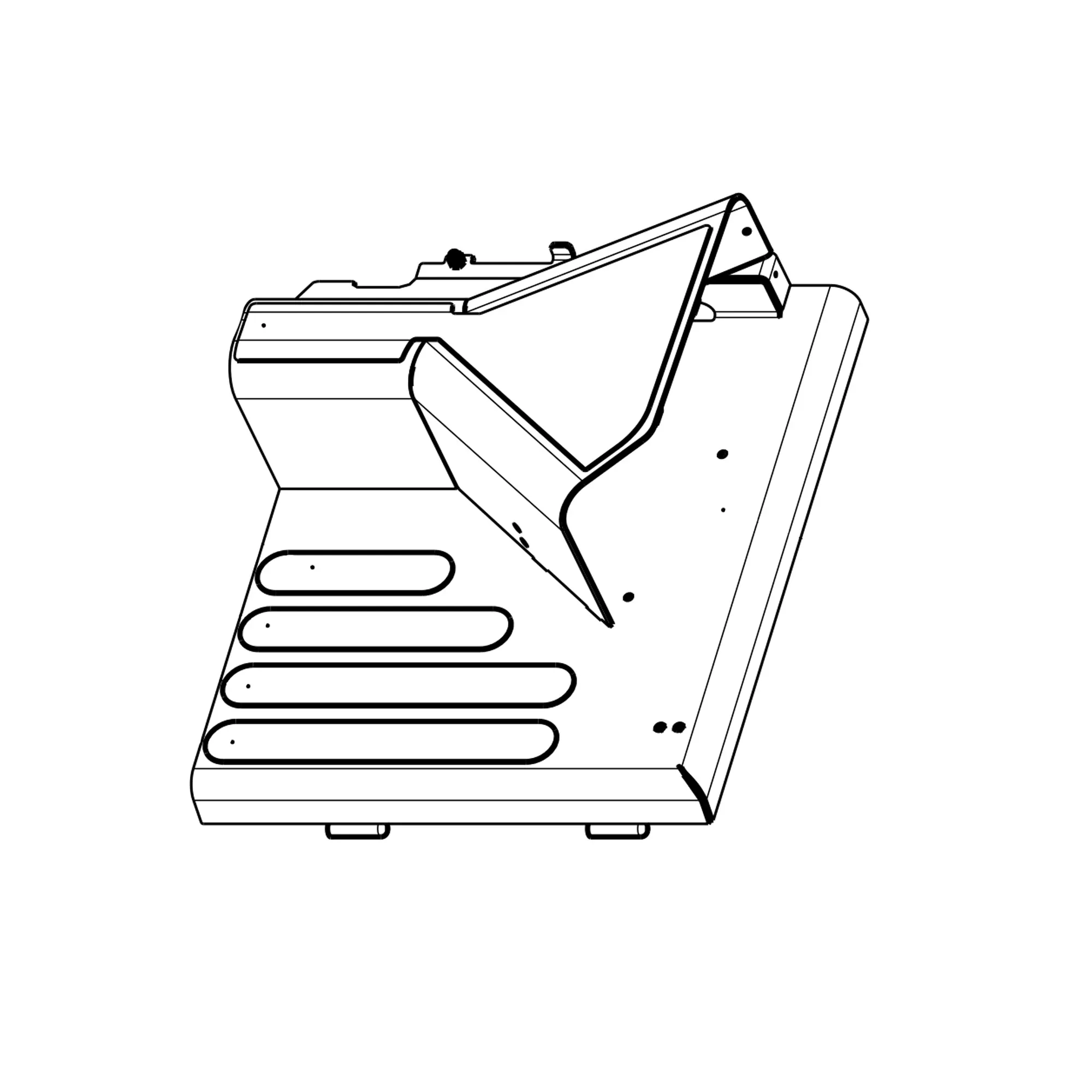 John Deere Hydraulic Reservoir Cover, Left Side - F696119