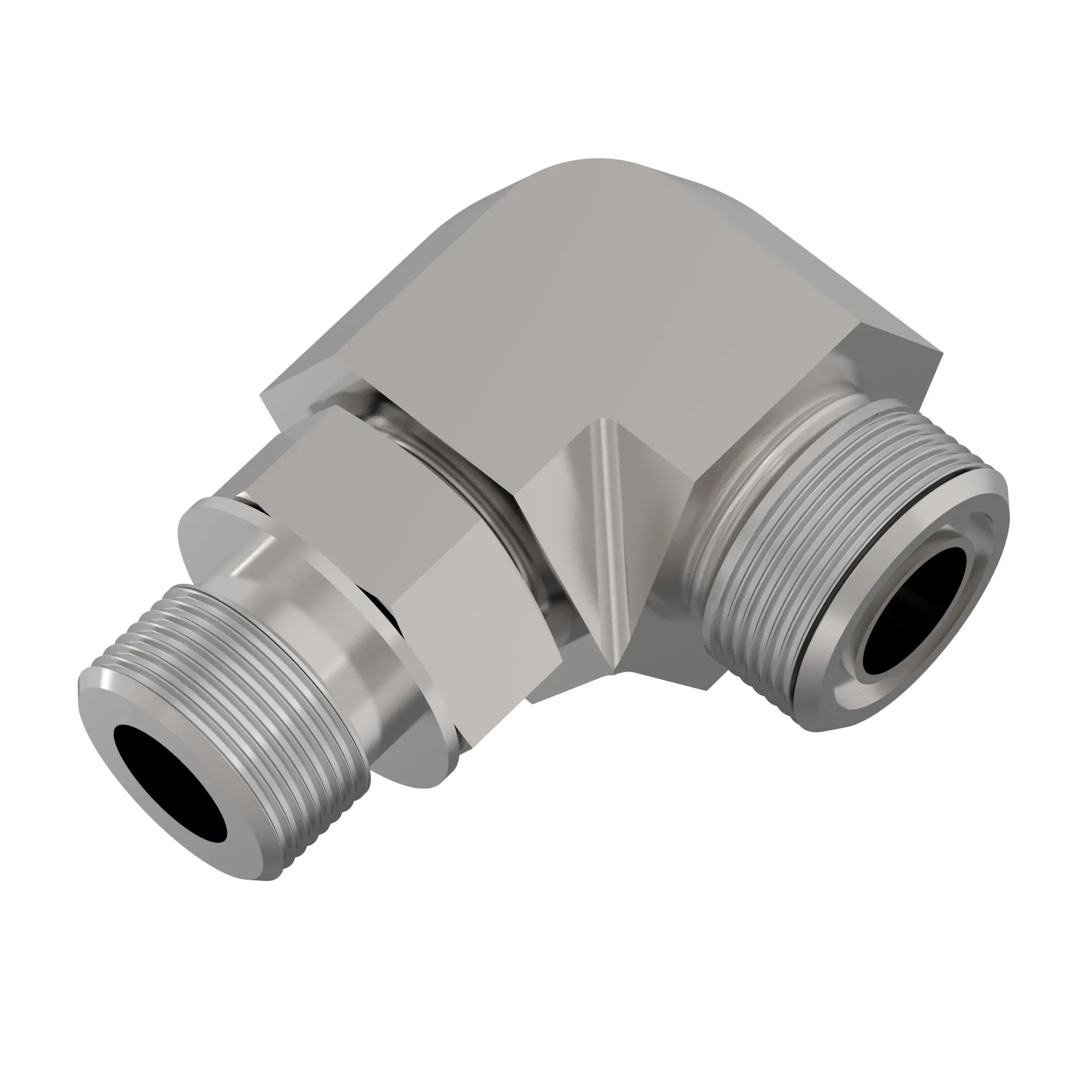 90 DEG ELBOW,O-RING FSF W/MET HEX