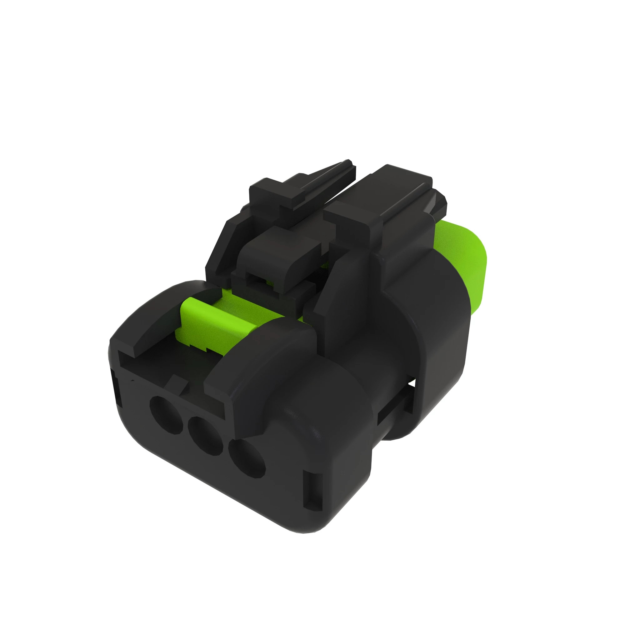 TYCO AMPSEAL16 3W RCPT SLD GRN PLST