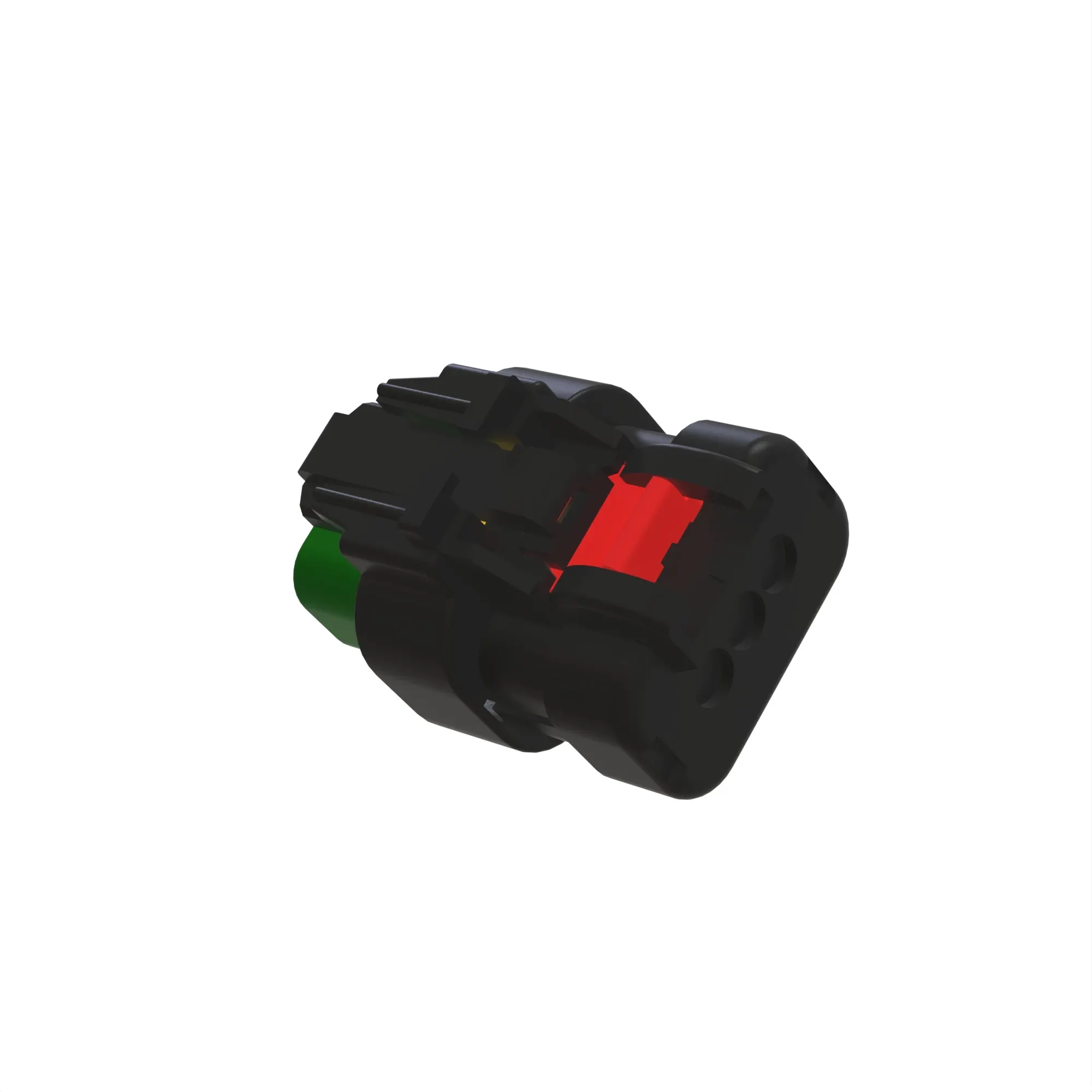 TYCO AMPSEAL16 3W RCPT SLD GRN PLST