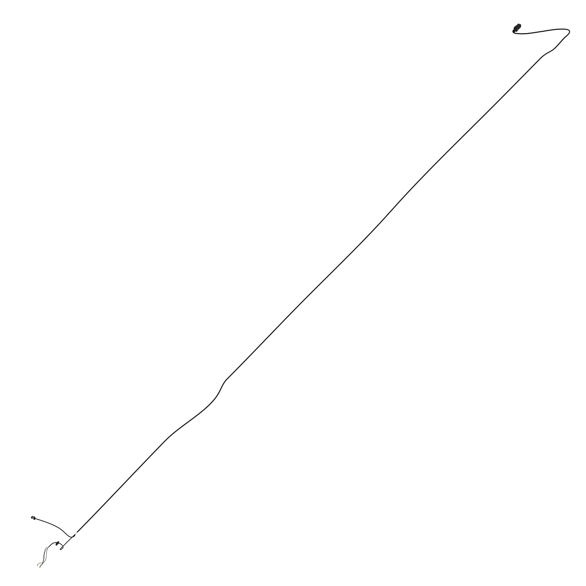 Wiring Harness, Ua Lamp, 23.5 Ft, W