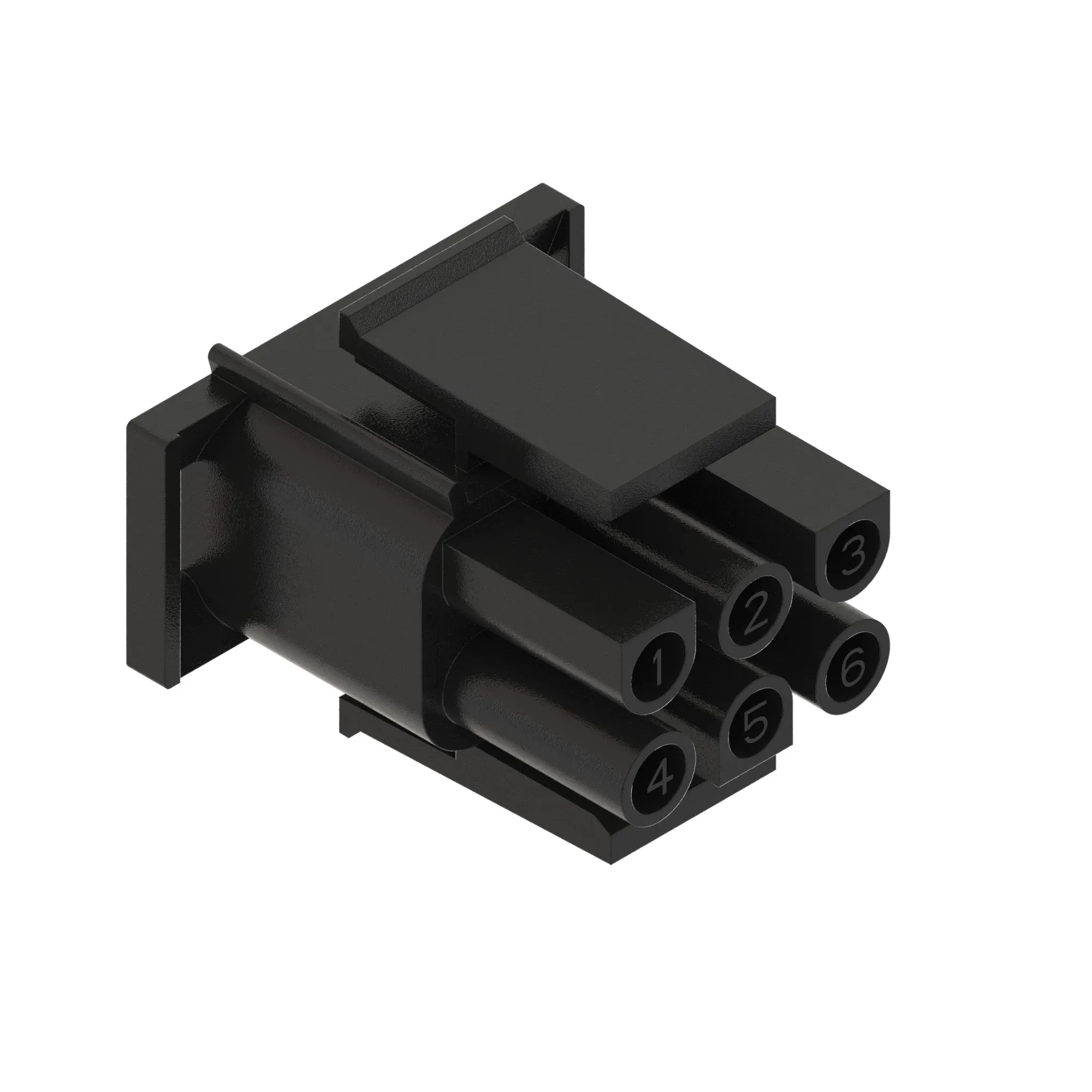 John Deere Electrical Connector Housing, Cavities 6 - 57M9364