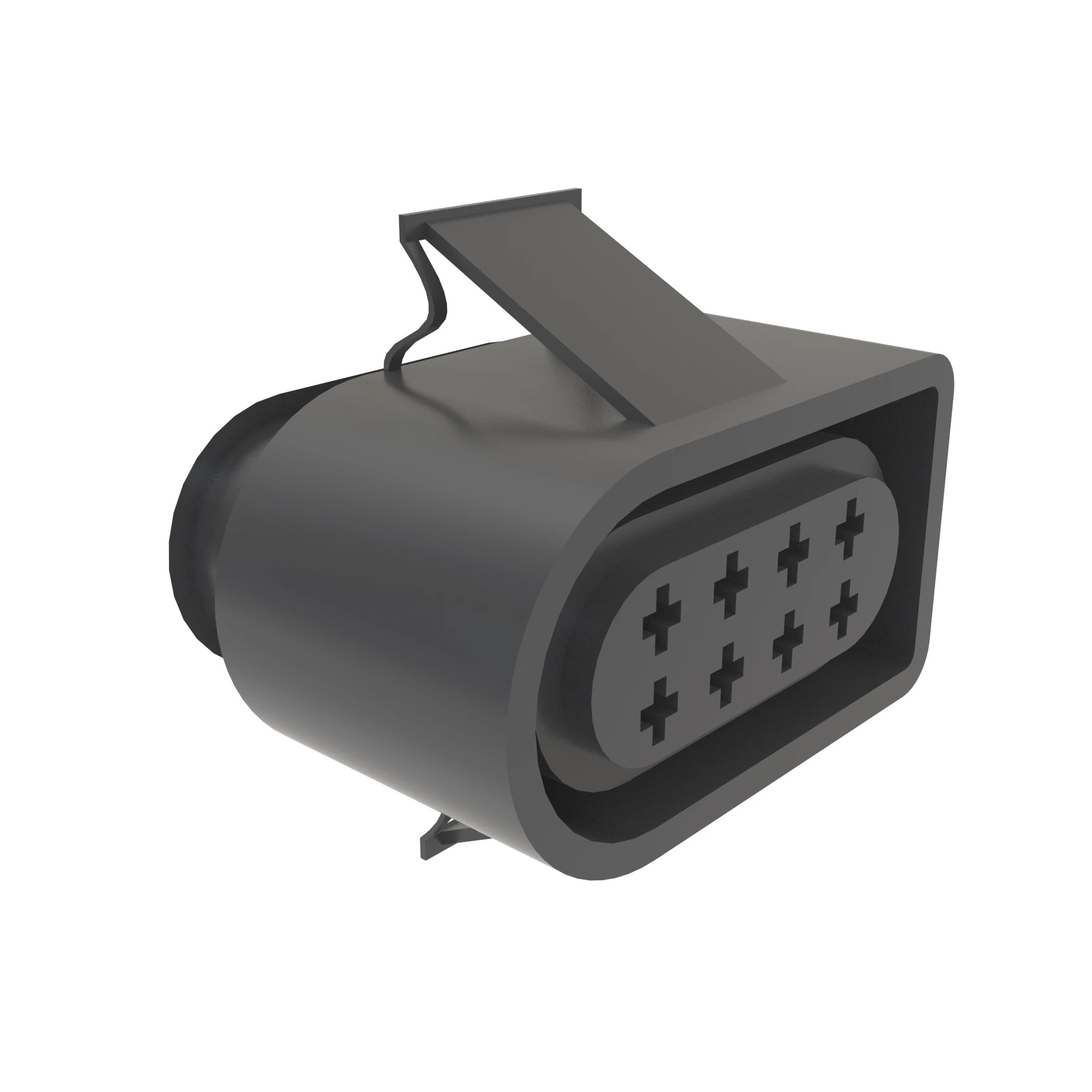 FCI DCS-2 8WAY FEM SLD BLK PLSTC