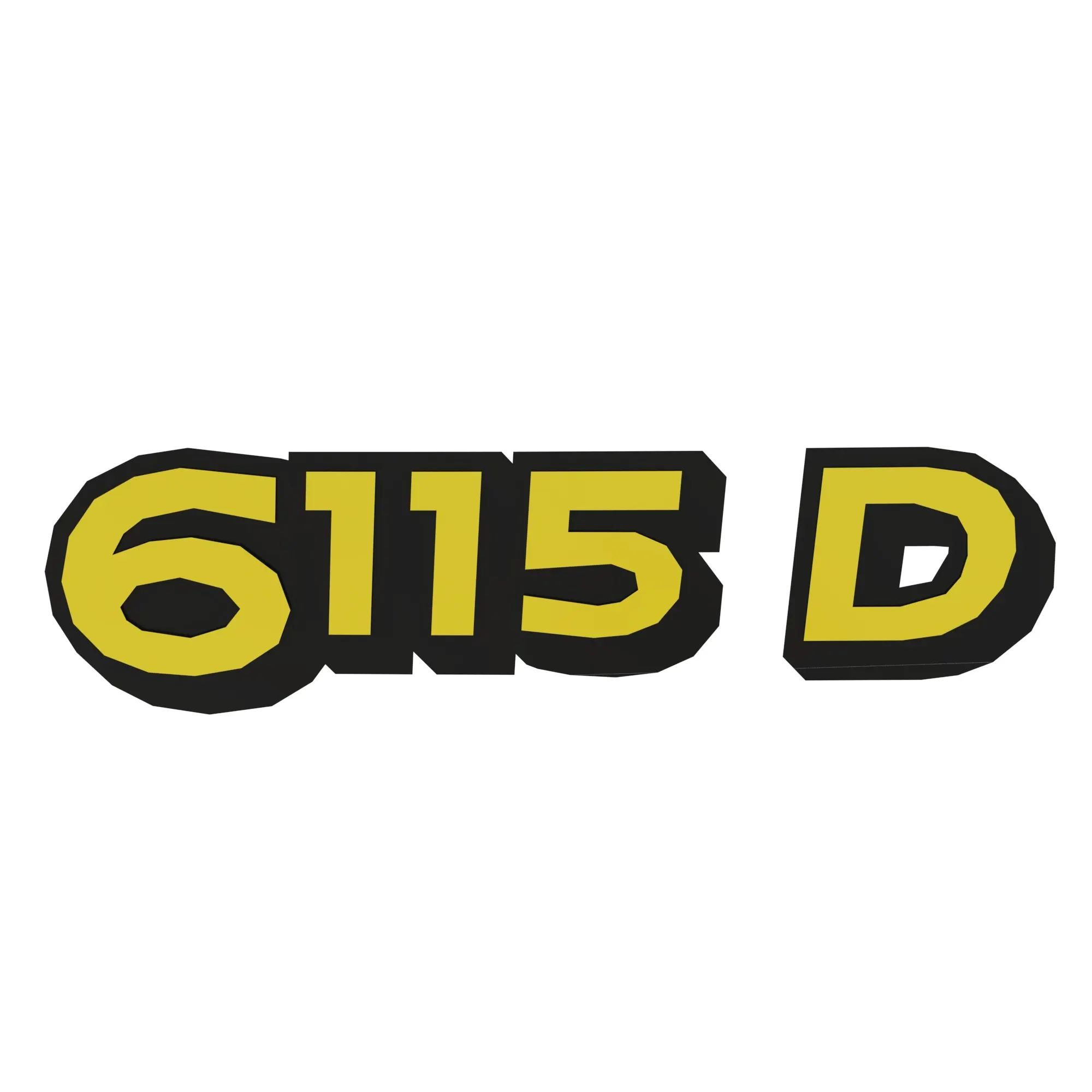 John Deere 6115D Label, Left Side - R285781