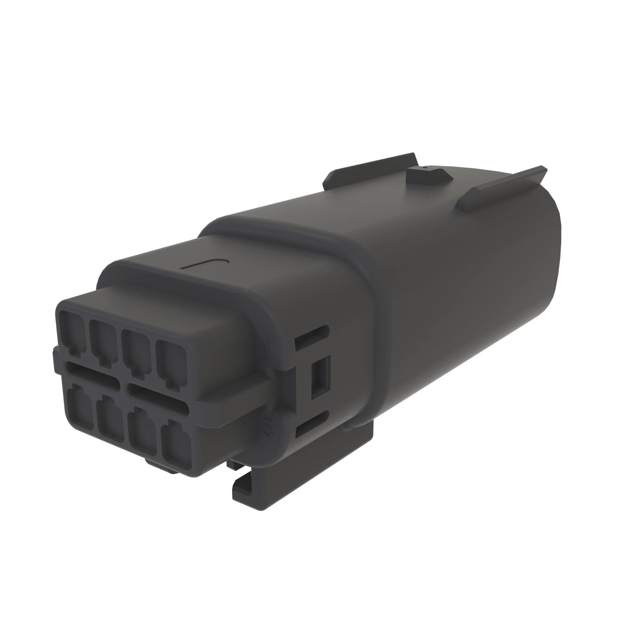 John Deere Black Internal Electrical Connector Housing, Cavities 8 - 57M14503