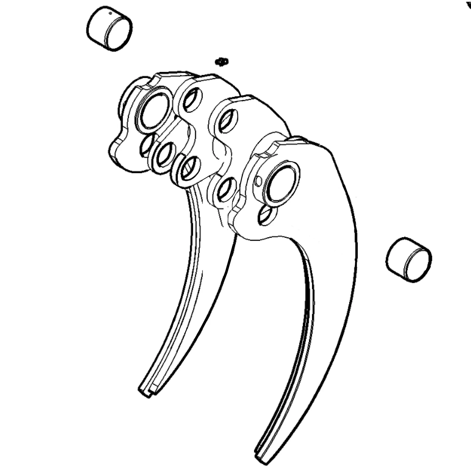 John Deere Grapple Jaw with Bushings - F070455