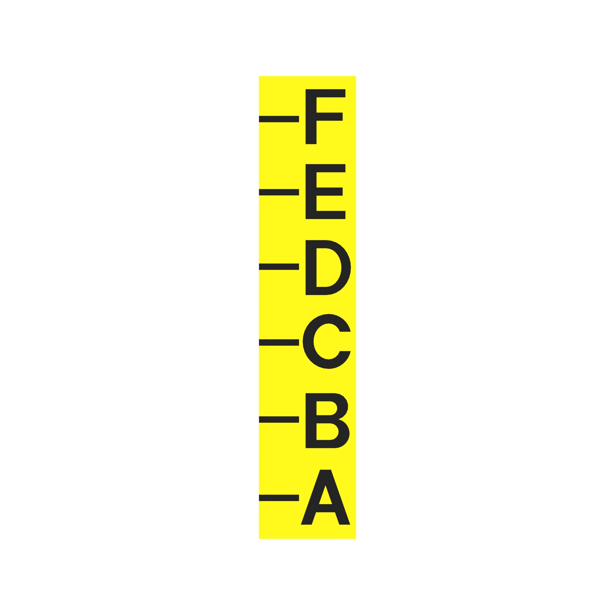 LABEL, DEPTH INDICATOR