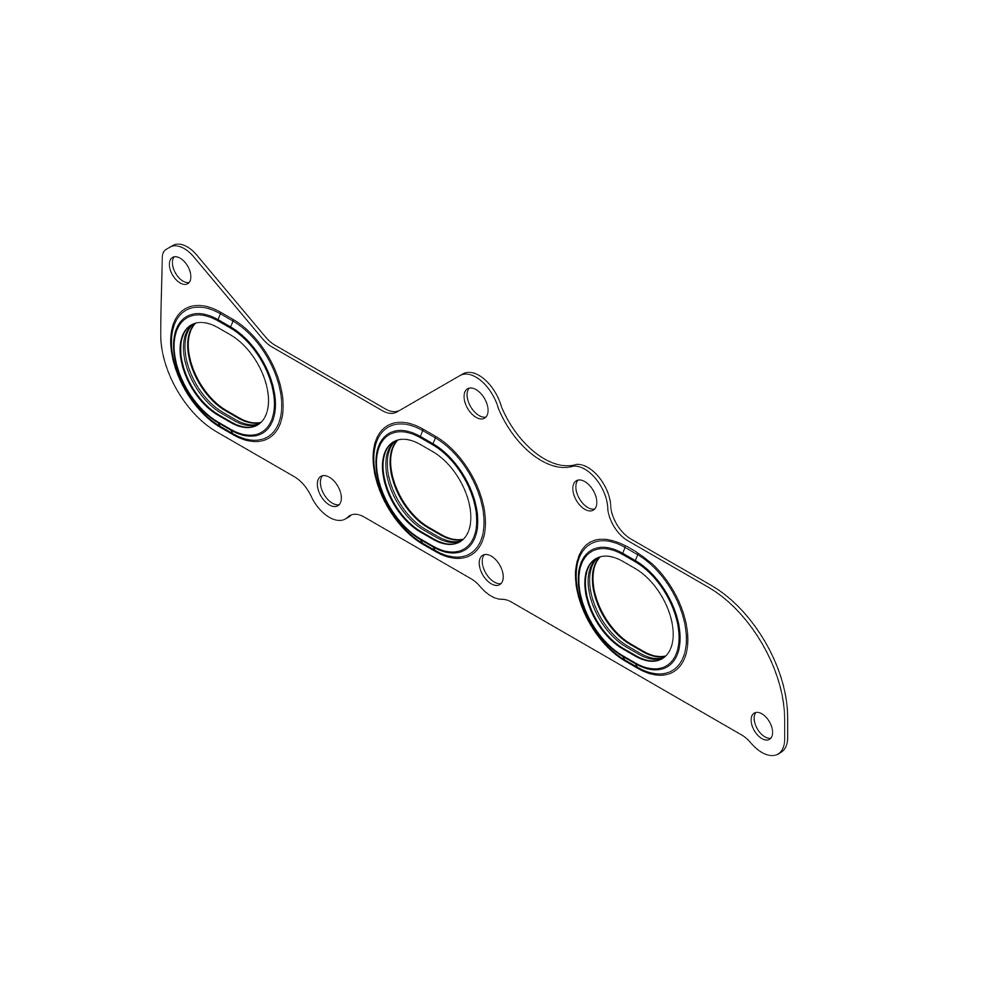 John Deere Exhaust Manifold Gasket - MIU12639