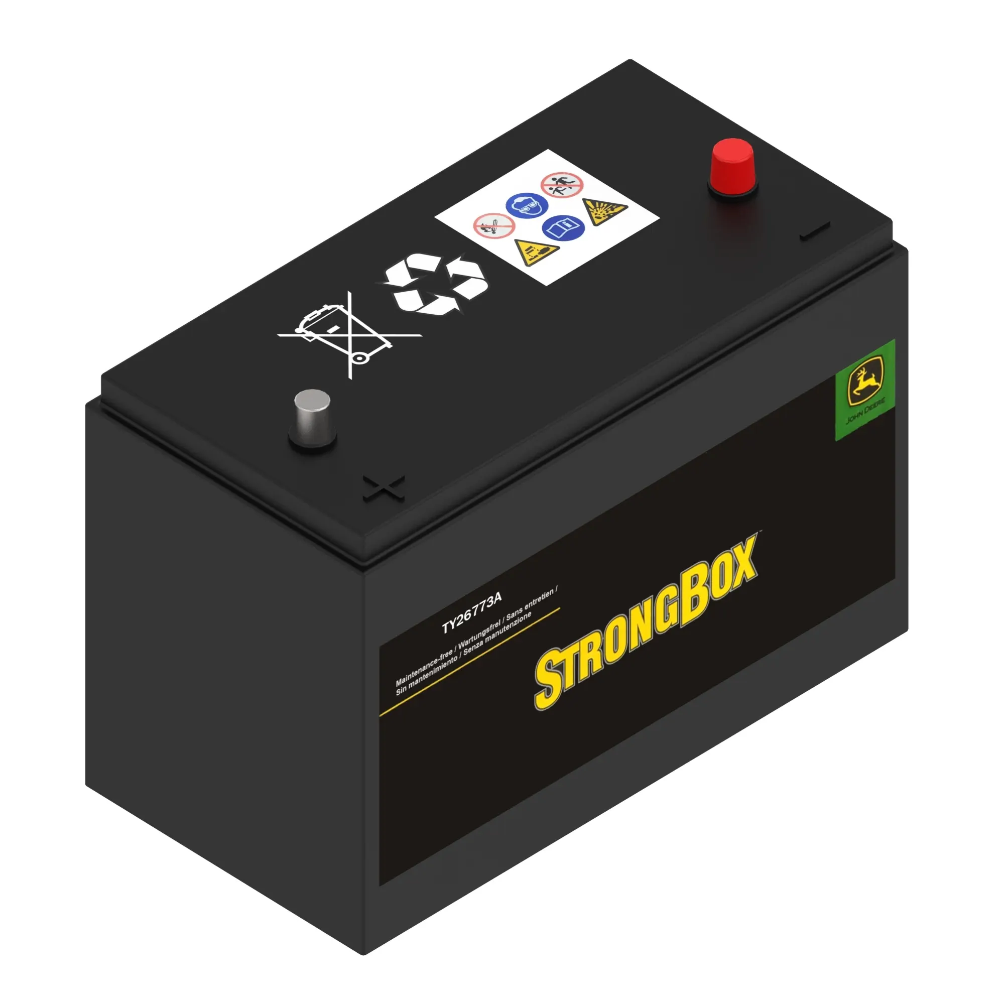John Deere StrongBox™ Original Equipment, 12 Volts, Wet Battery - TY26773A