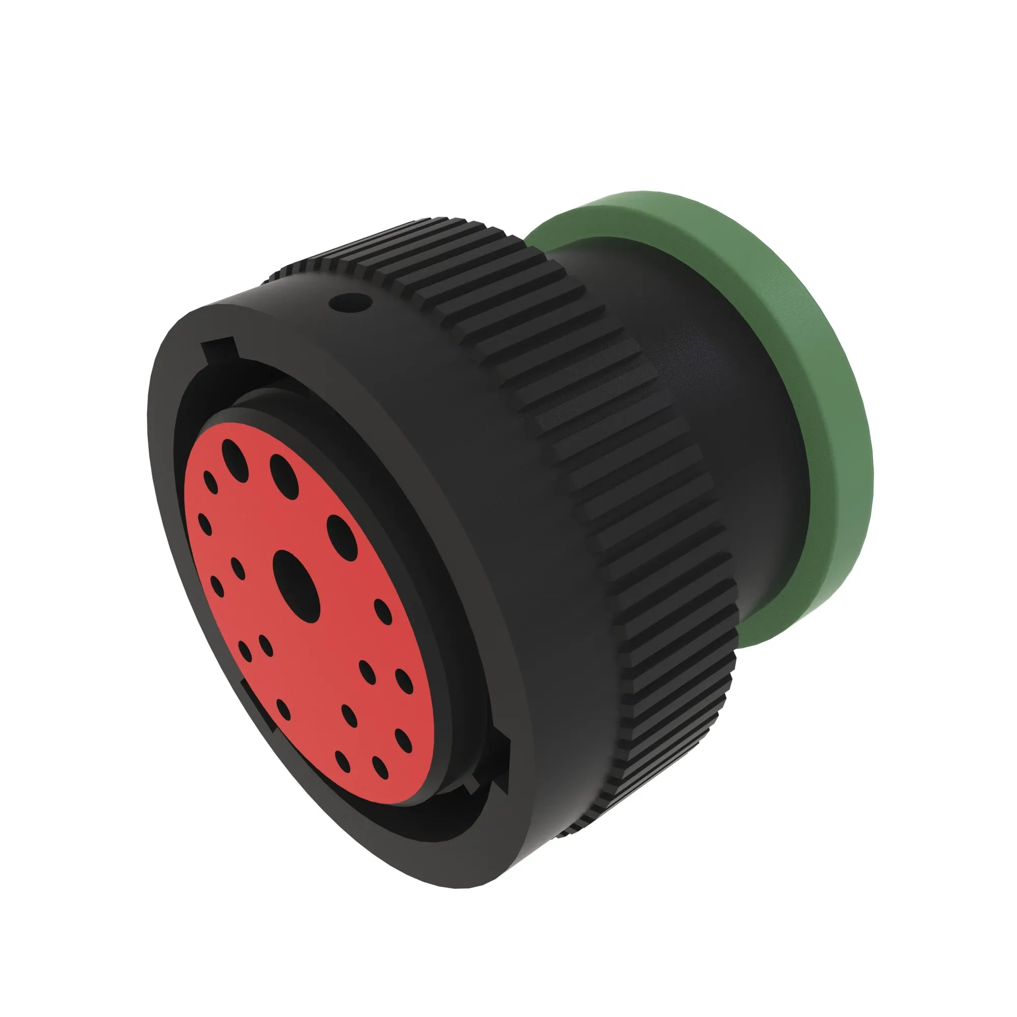 CONN DEUTSCH HDP20 18W MS BLK PLSTC