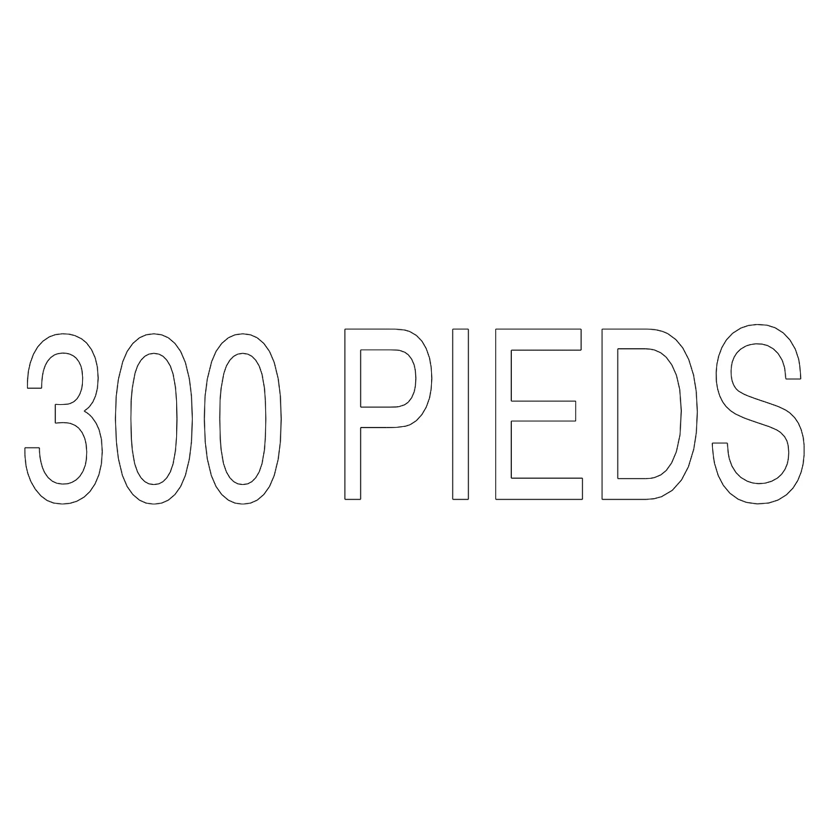 Decal, 3000 Feet, French