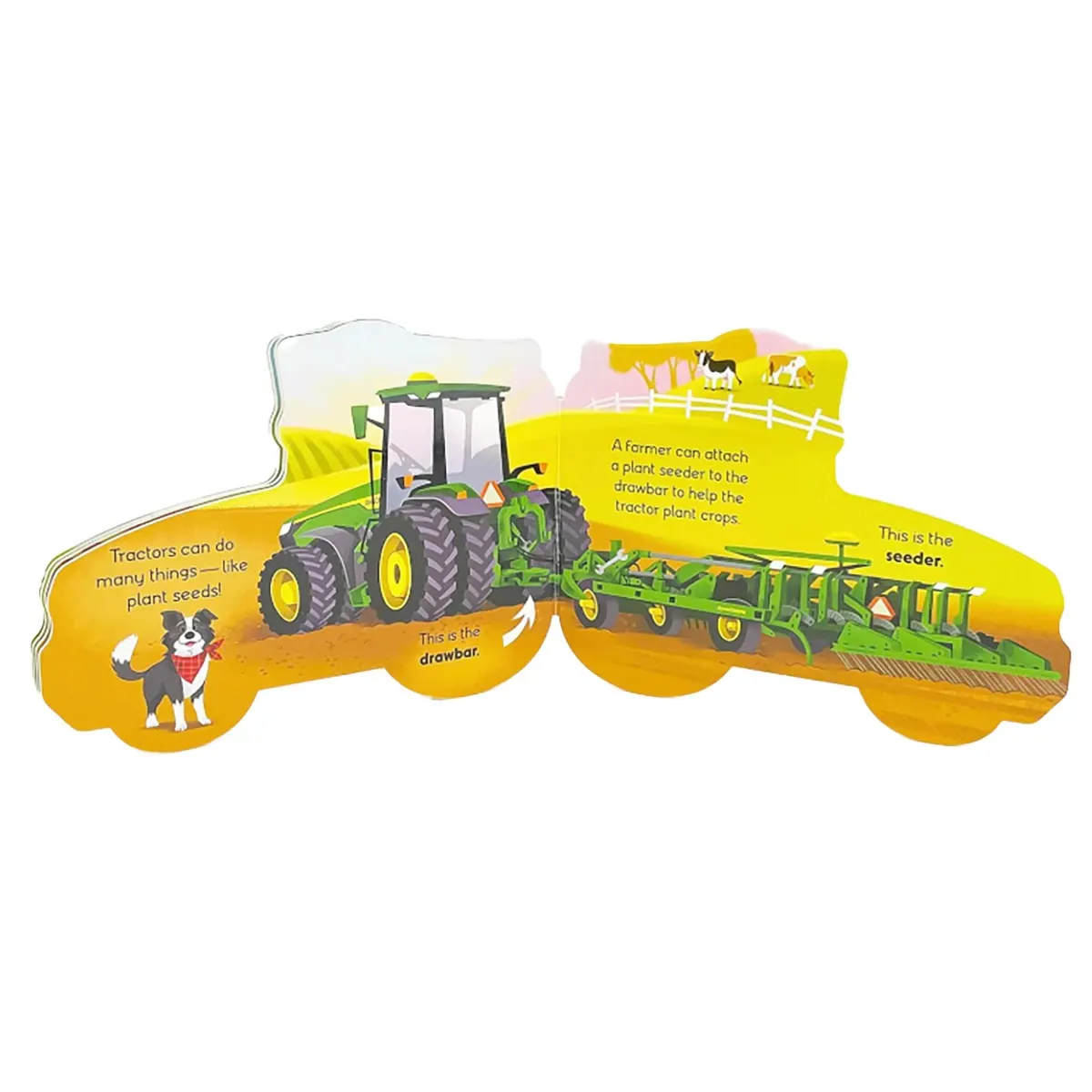 How Tractors Work - Children's Shaped Board Book for Little Farmers and Tractor Lovers