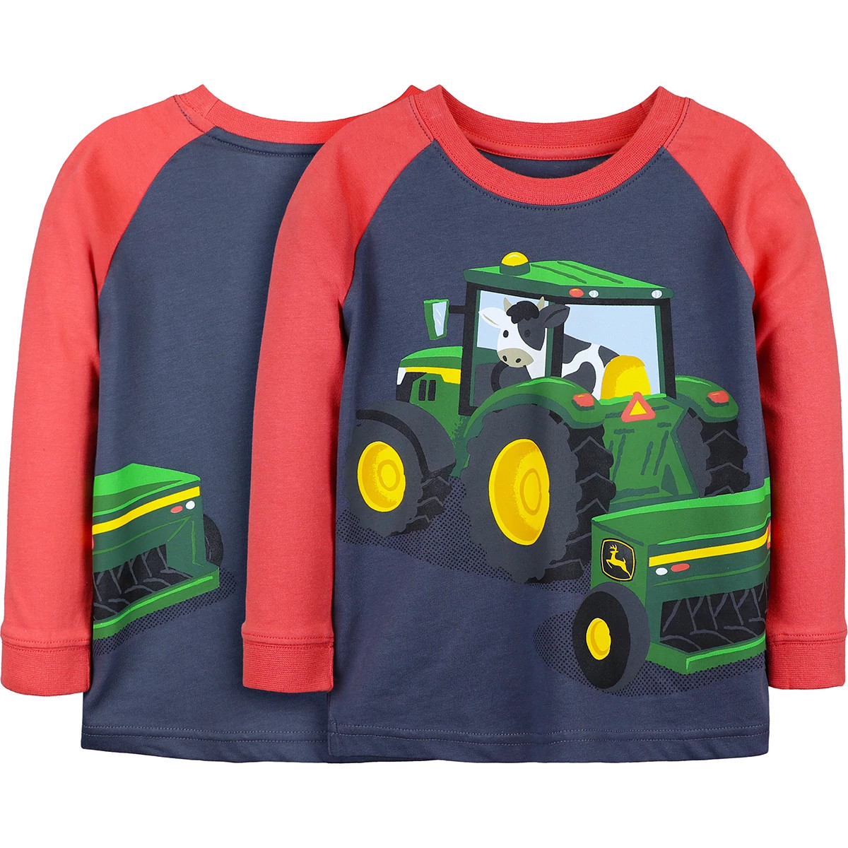 Toddler Cow Farmer Long Sleeve T-Shirt
