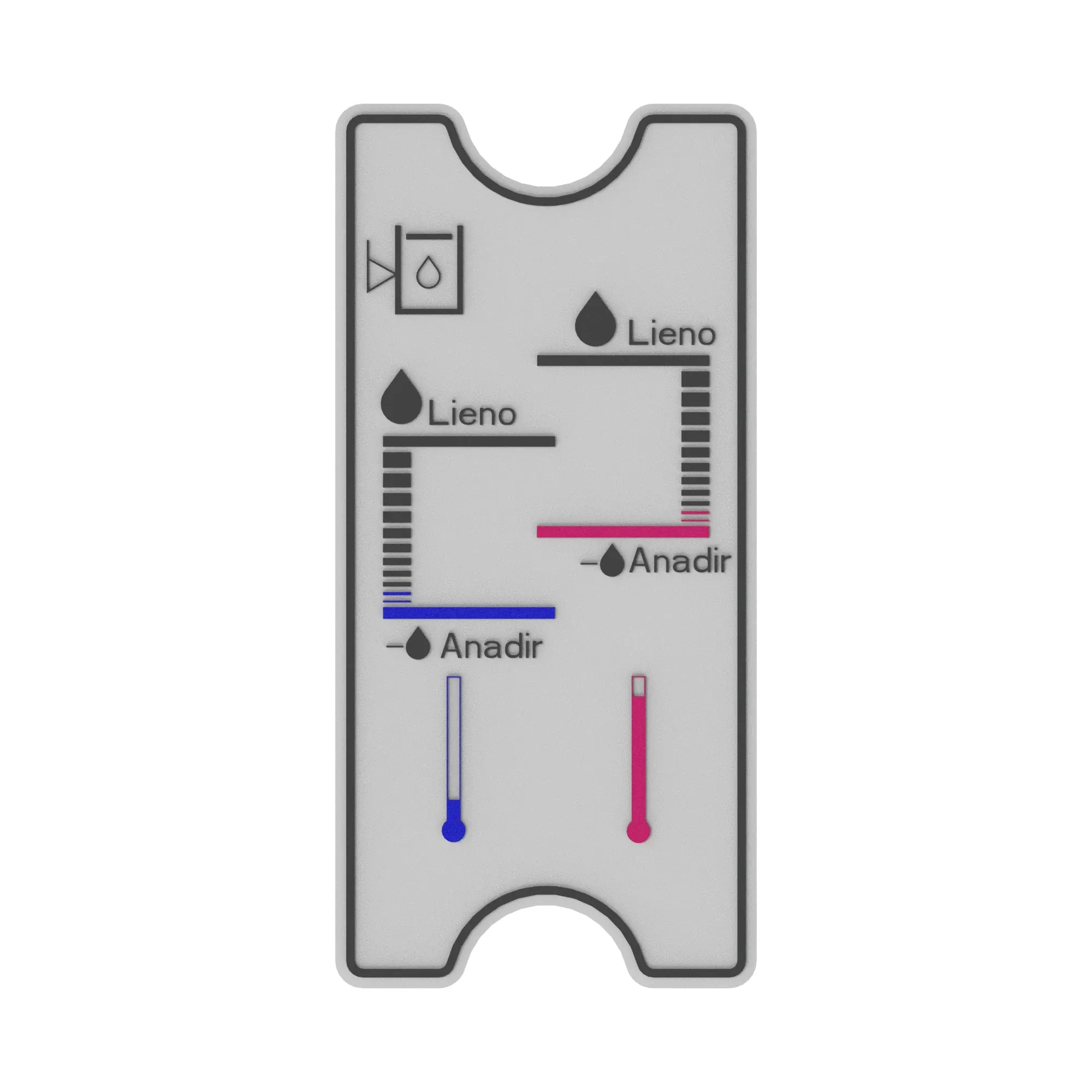 John Deere Hydraulic Oil Level Label, Spanish - T140769