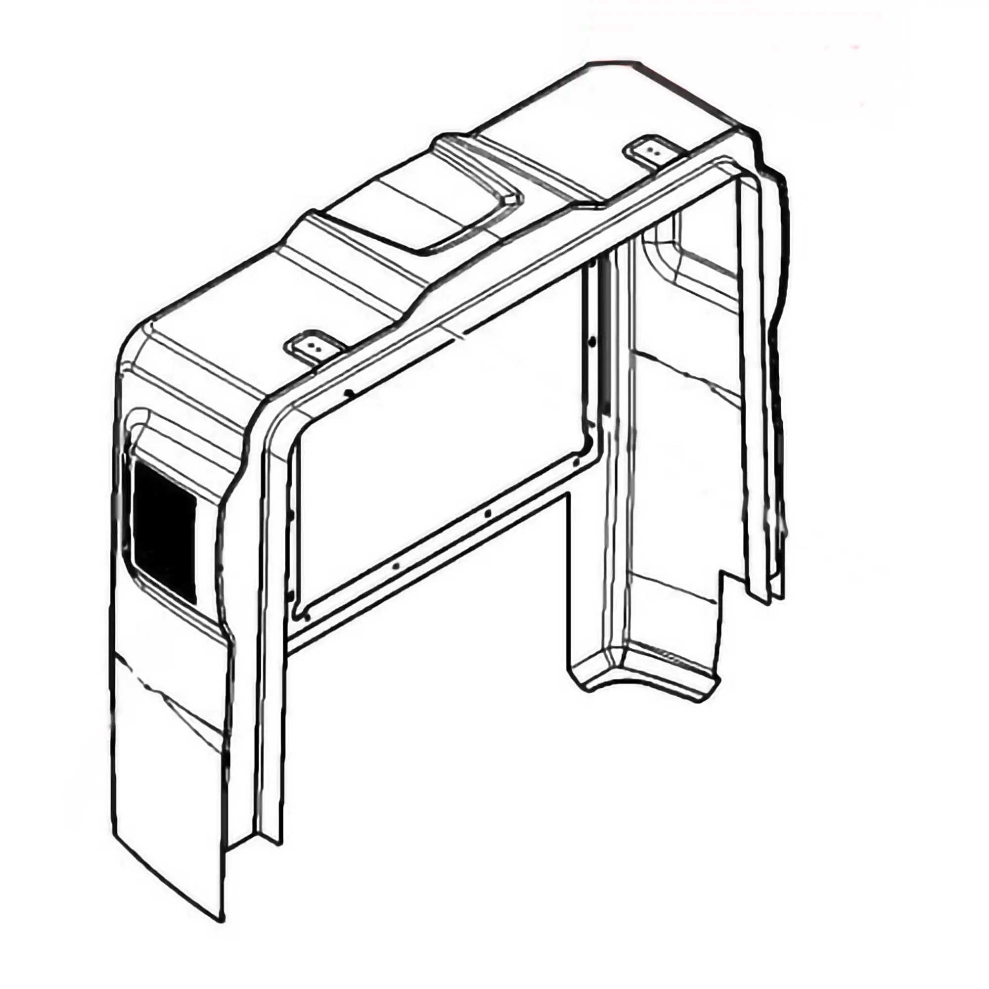 John Deere Hagie Engine Front Hood - 5HG660503